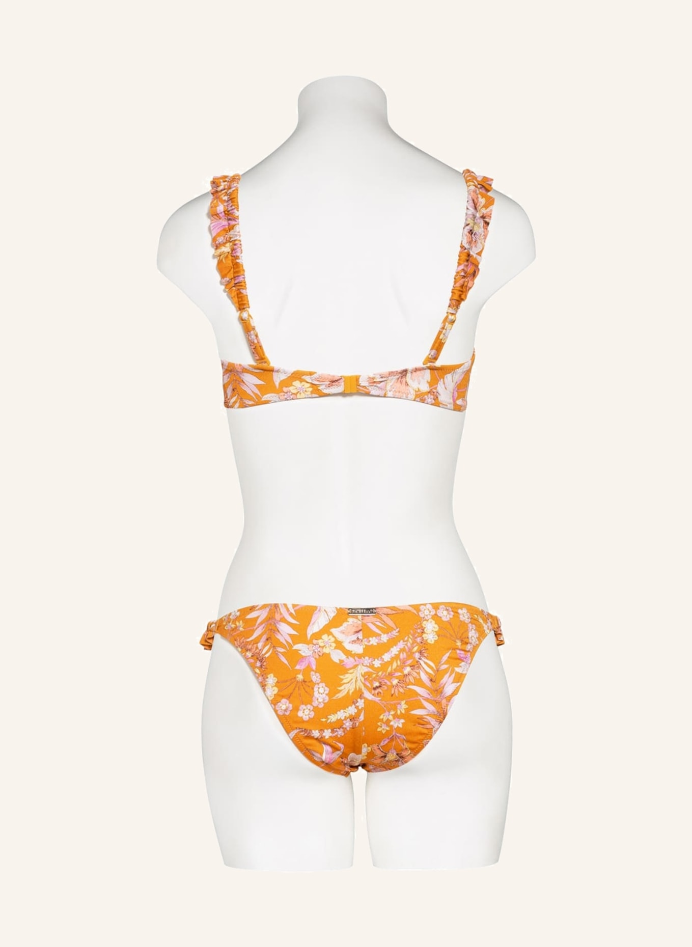 watercult Bustier-Bikini-Top JACOBEAN FLIRT, Farbe: DUNKELGELB/ LACHS/ GELB (Bild 4)