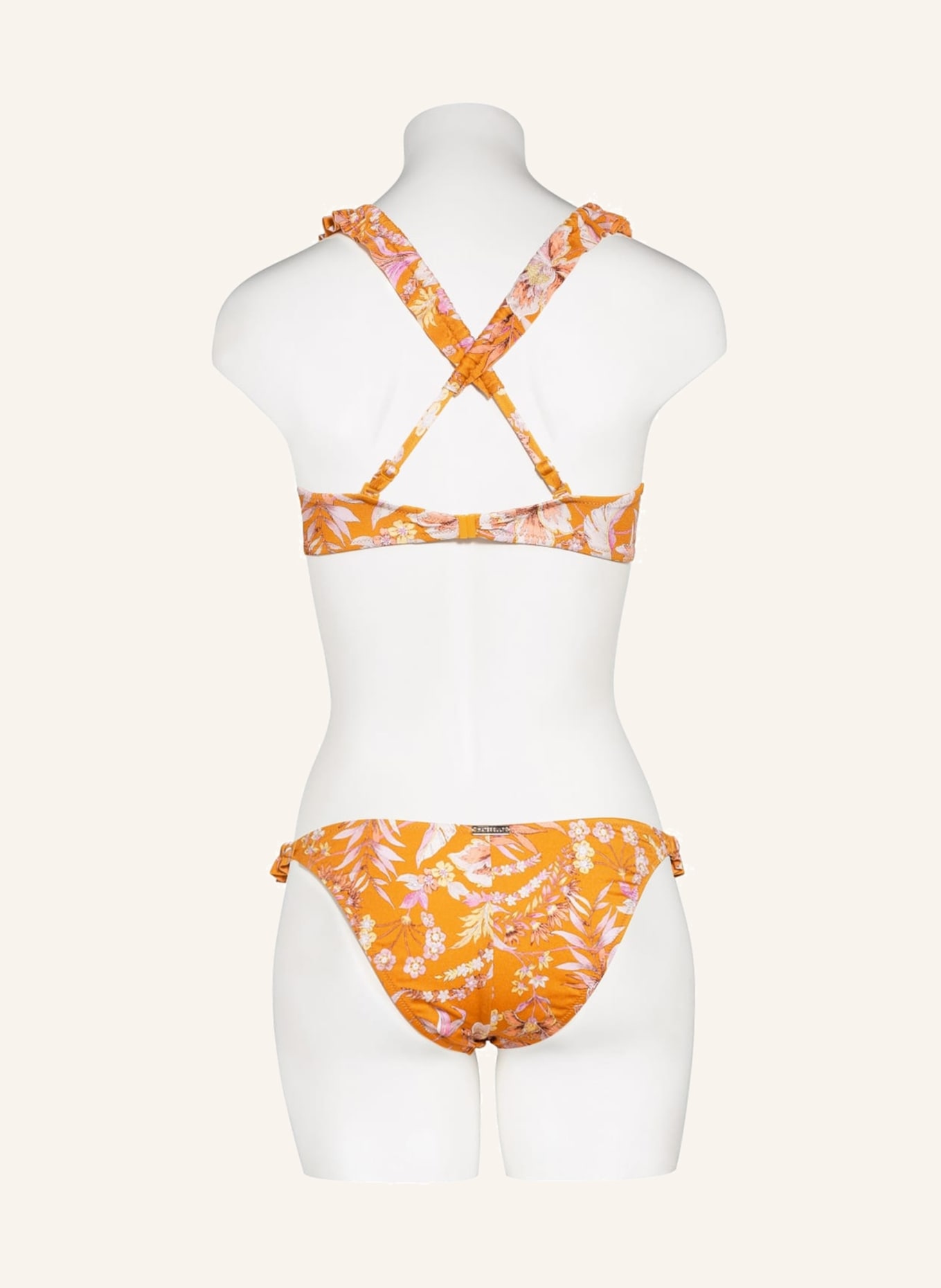 watercult Bustier-Bikini-Top JACOBEAN FLIRT, Farbe: DUNKELGELB/ LACHS/ GELB (Bild 5)