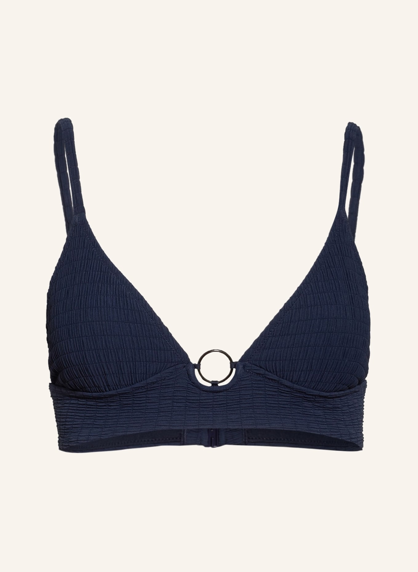 watercult Bralette bikini top SOLID CRUSH, Color: DARK BLUE (Image 1)