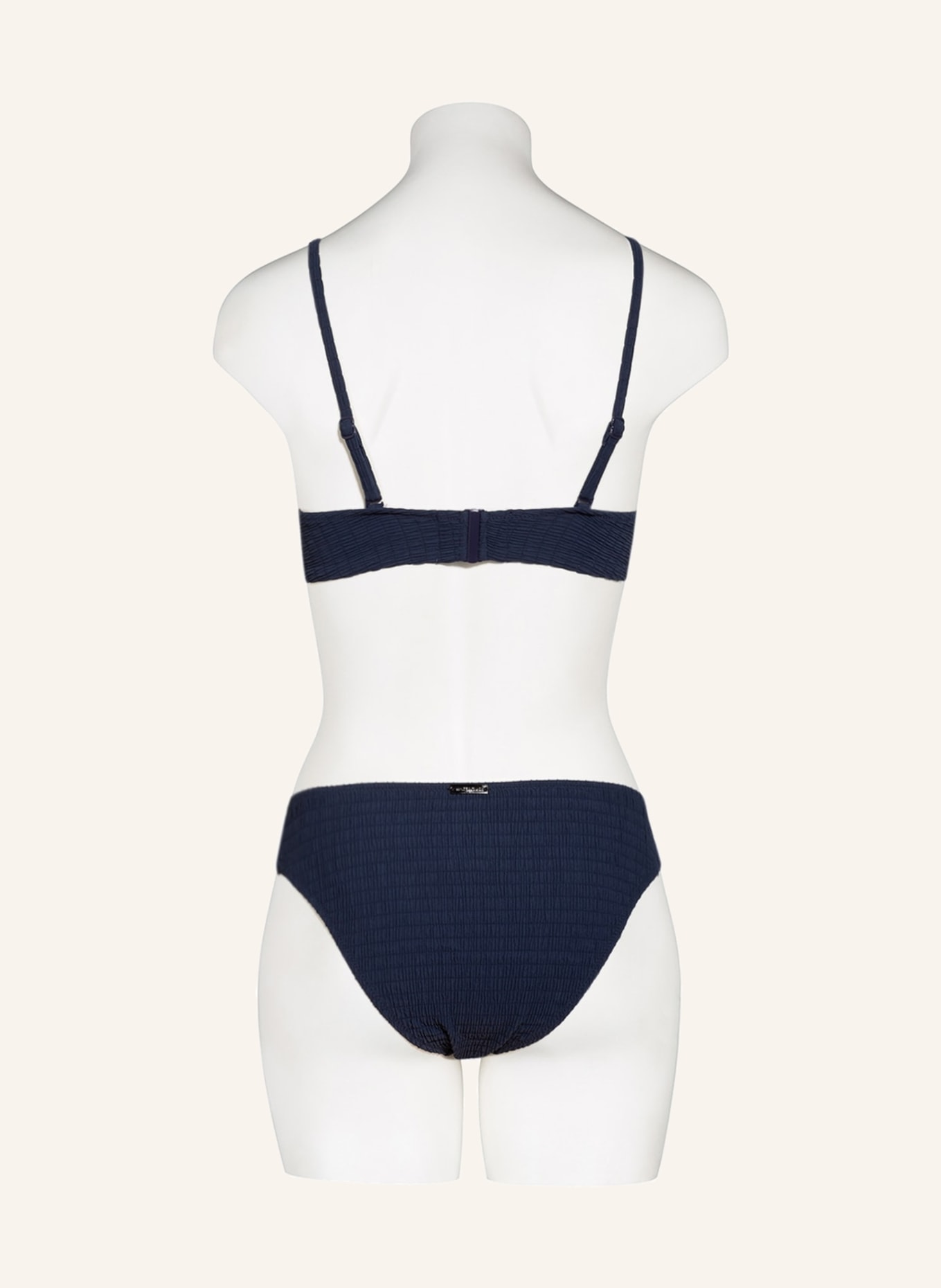 watercult Bralette-Bikini-Top SOLID CRUSH, Farbe: DUNKELBLAU (Bild 4)