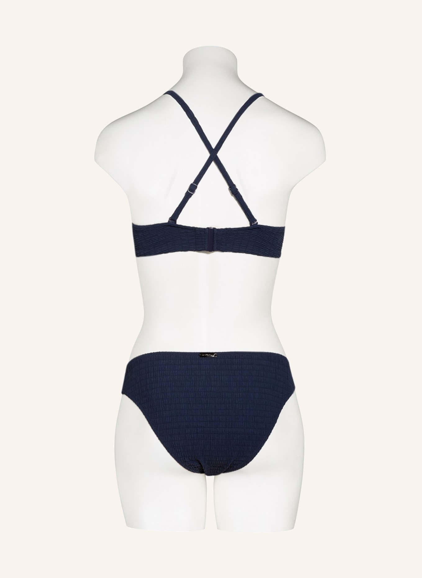 watercult Bralette-Bikini-Top SOLID CRUSH, Farbe: DUNKELBLAU (Bild 5)