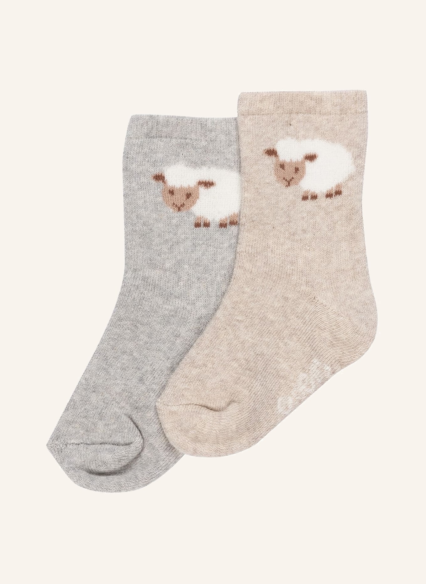 ewers COLLECTION 2-pack socks , Color: GRAY/ BEIGE (Image 1)