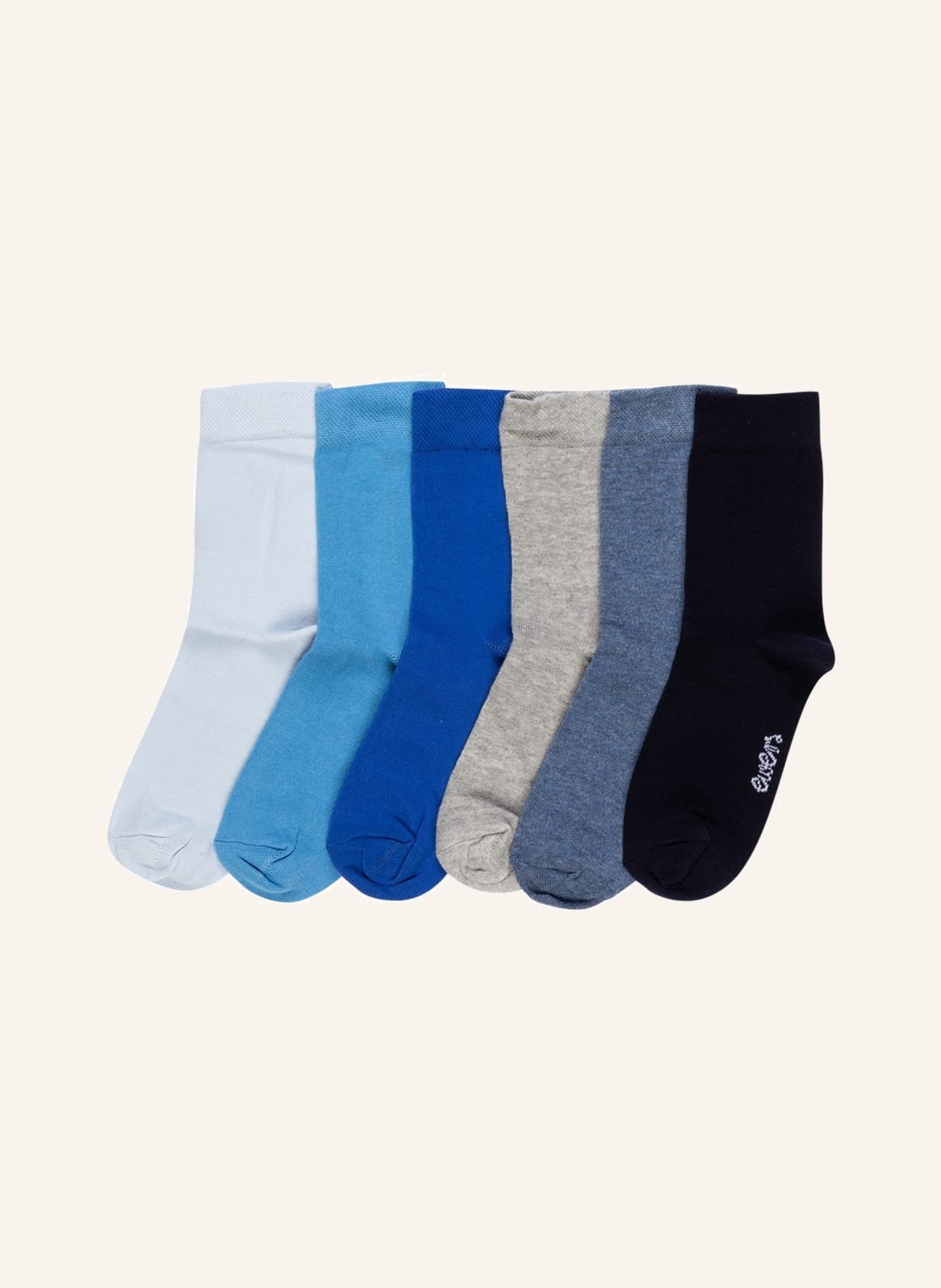 ewers COLLECTION 6er-Pack Socken, Farbe: 30 30 hellblau - türkis - marine (Bild 1)