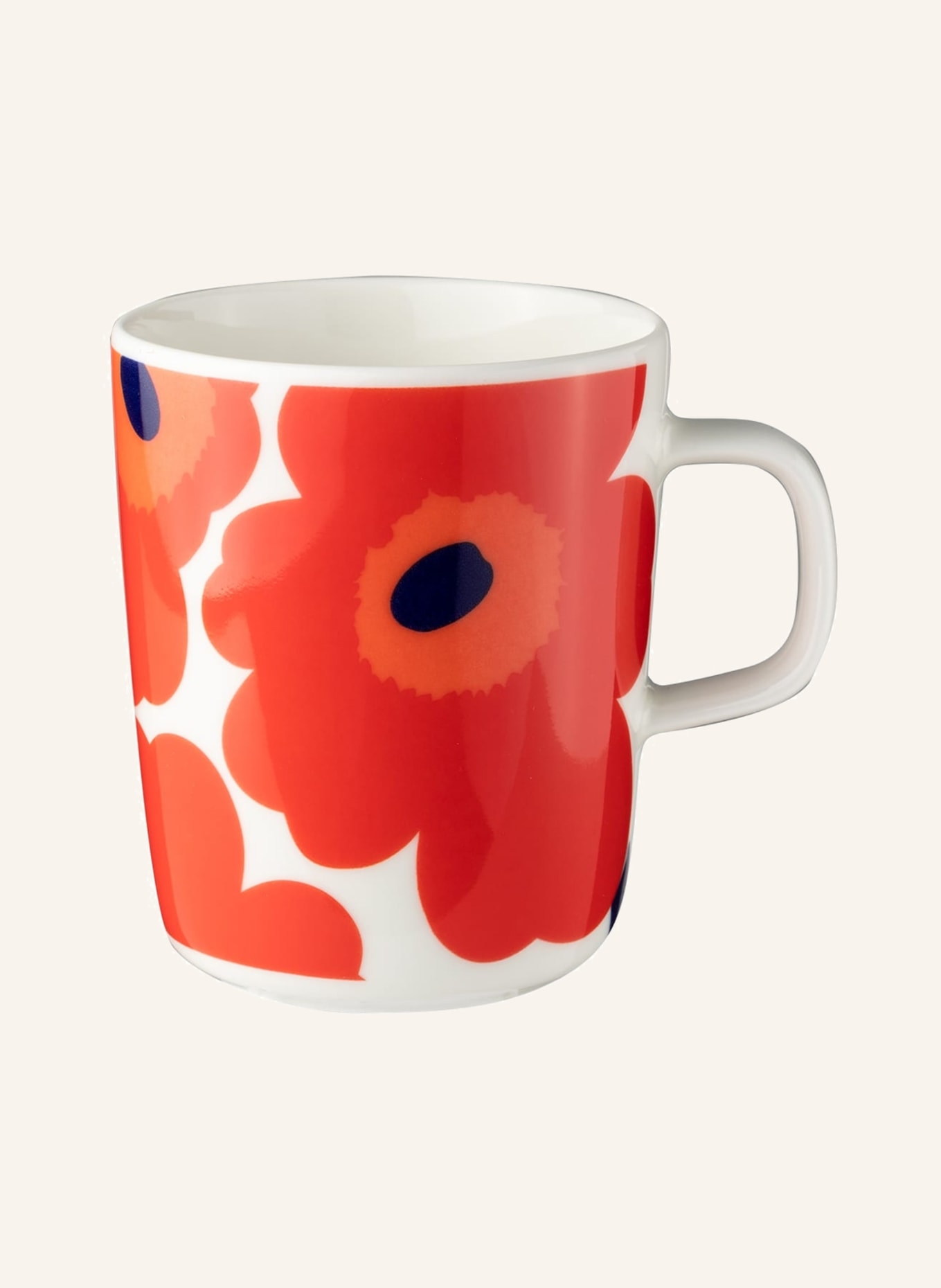 marimekko Set of 6 mugs OIVA/UNIKKO, Color: CREAM/ RED/ BLUE (Image 2)