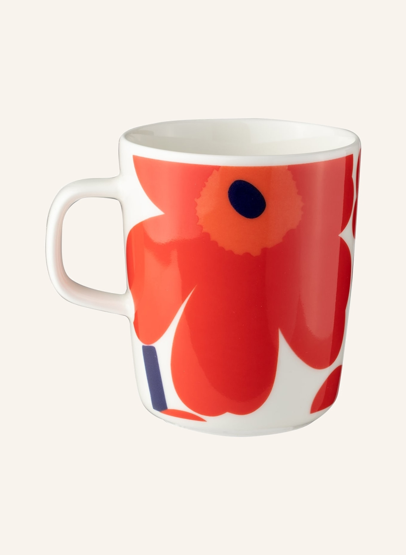 marimekko Set of 6 mugs OIVA/UNIKKO, Color: CREAM/ RED/ BLUE (Image 3)