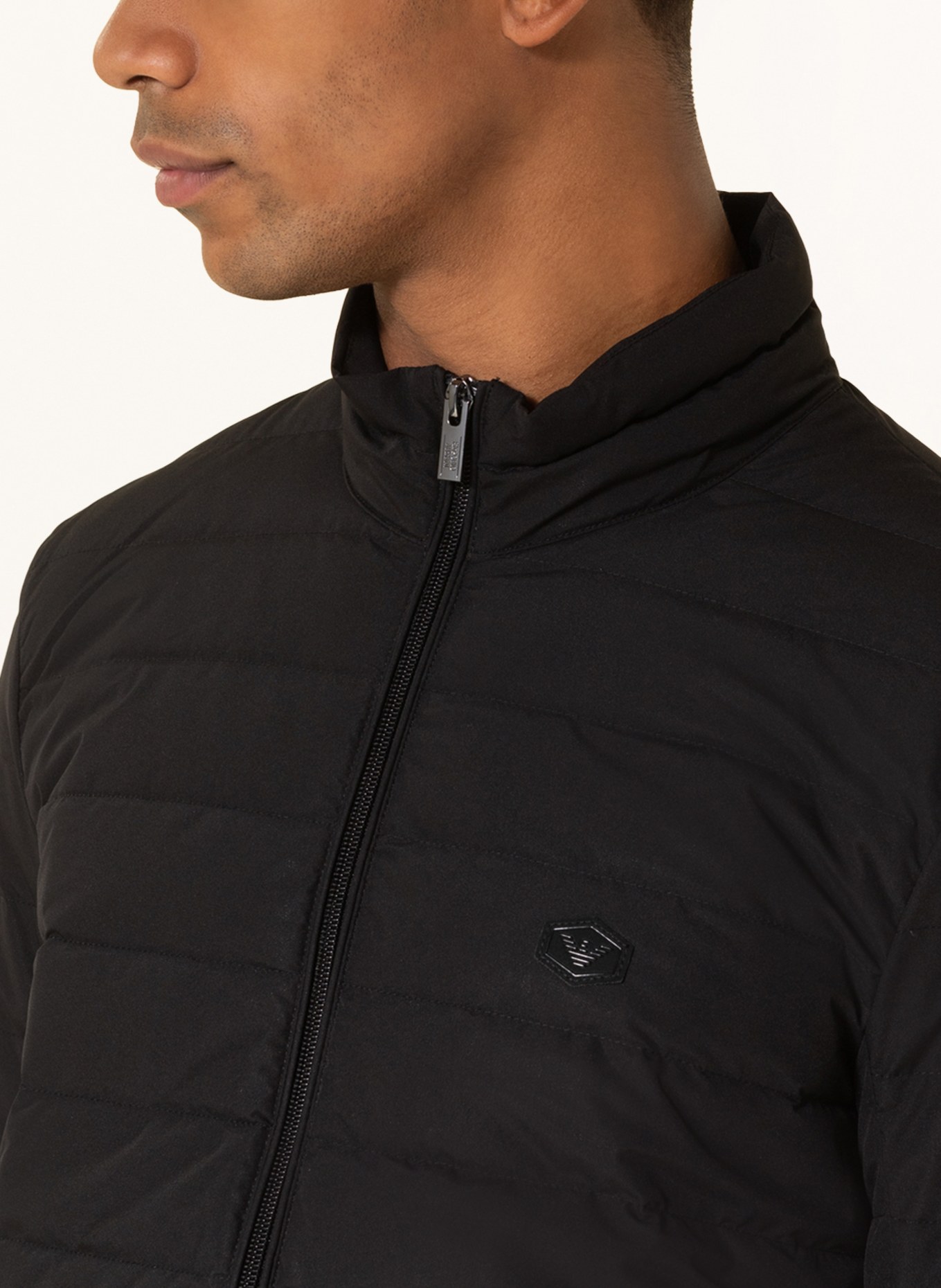 EMPORIO ARMANI Lightweight down jacket , Color: BLACK (Image 4)