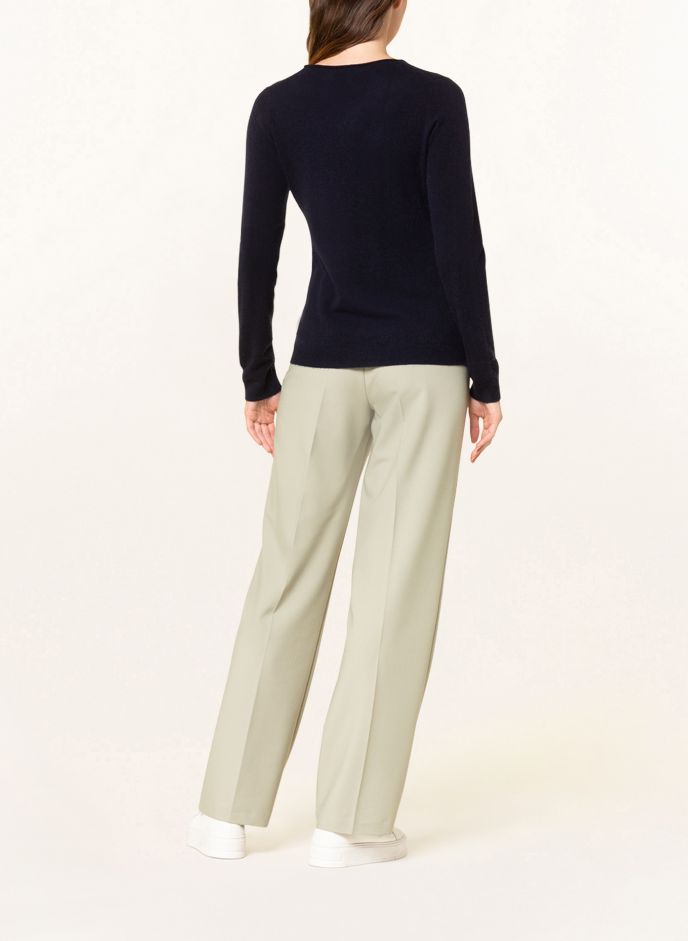 REPEAT Sweter z kaszmiru: GRANATOWY