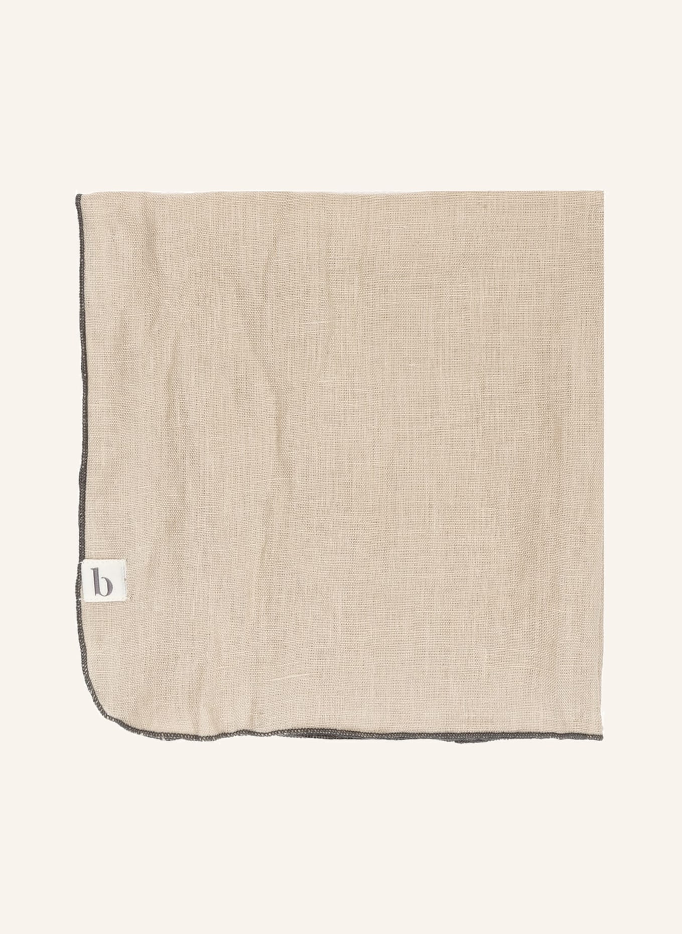 BROSTE COPENHAGEN Fabric napkin GRACIE in linen, Color: CAMEL (Image 1)