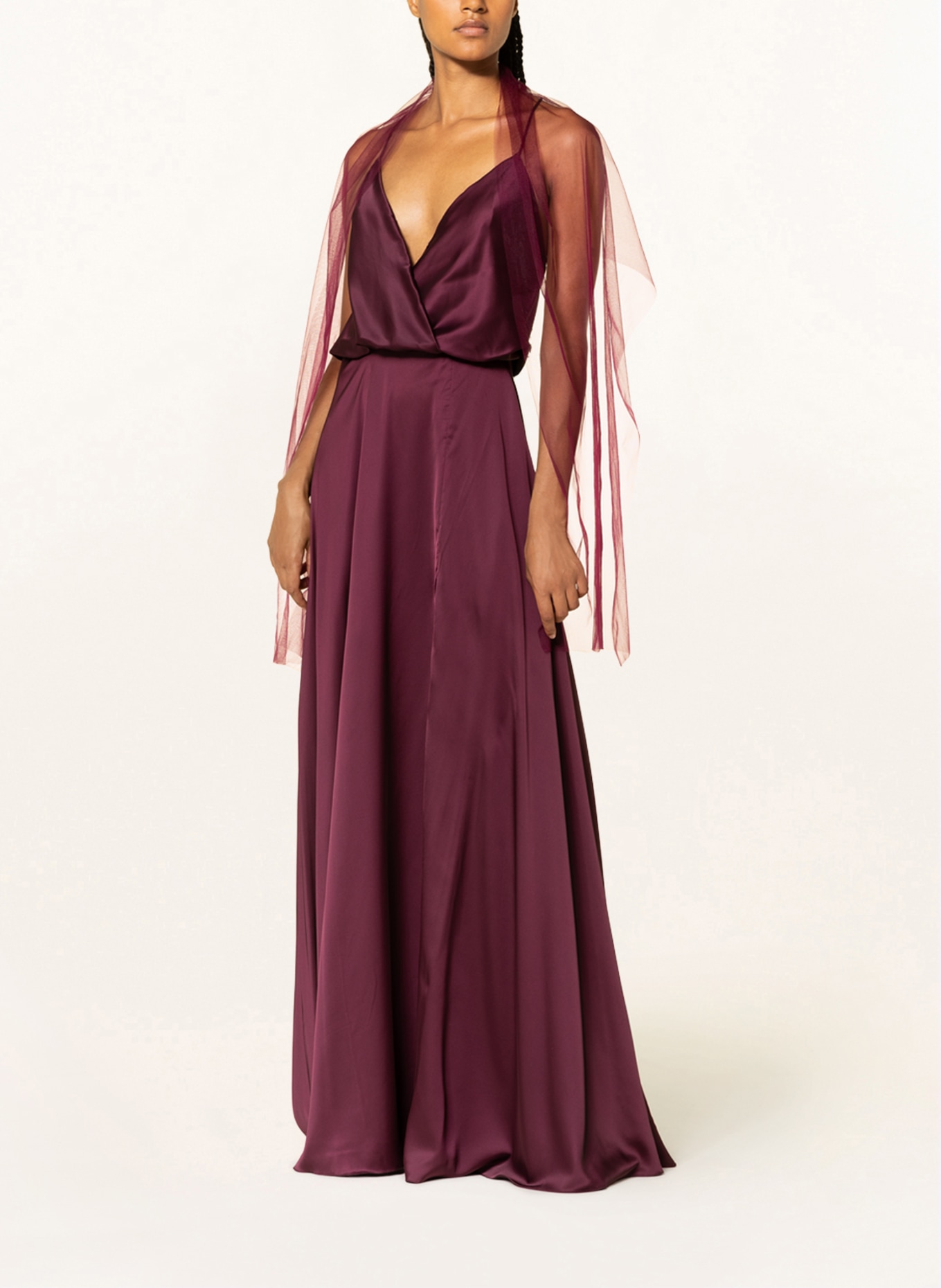 unique Abendkleid mit Stola, Farbe: FUCHSIA (Bild 2)