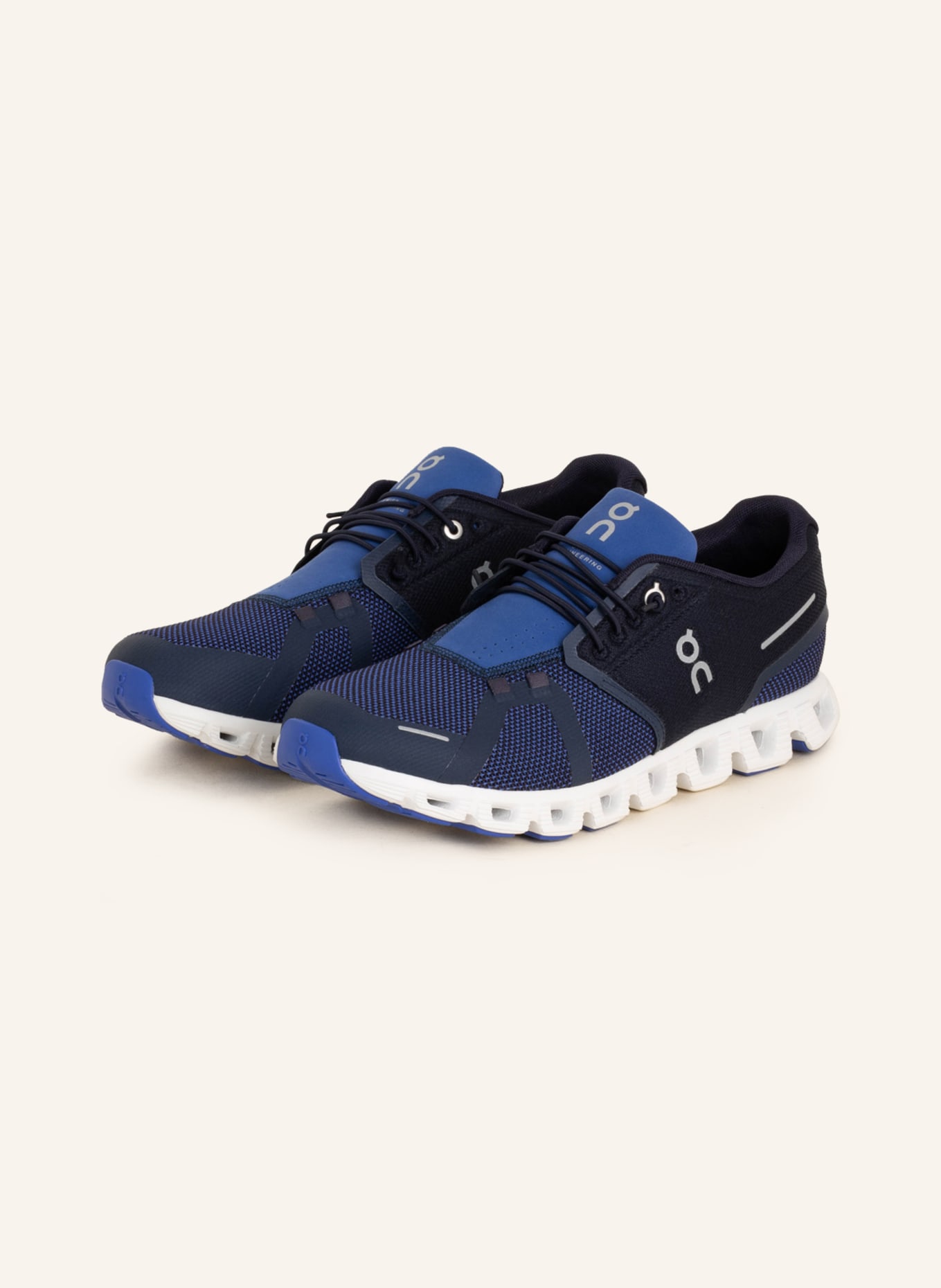 On Sneakers CLOUD 5 COMBO, Color: BLUE/ DARK BLUE (Image 1)