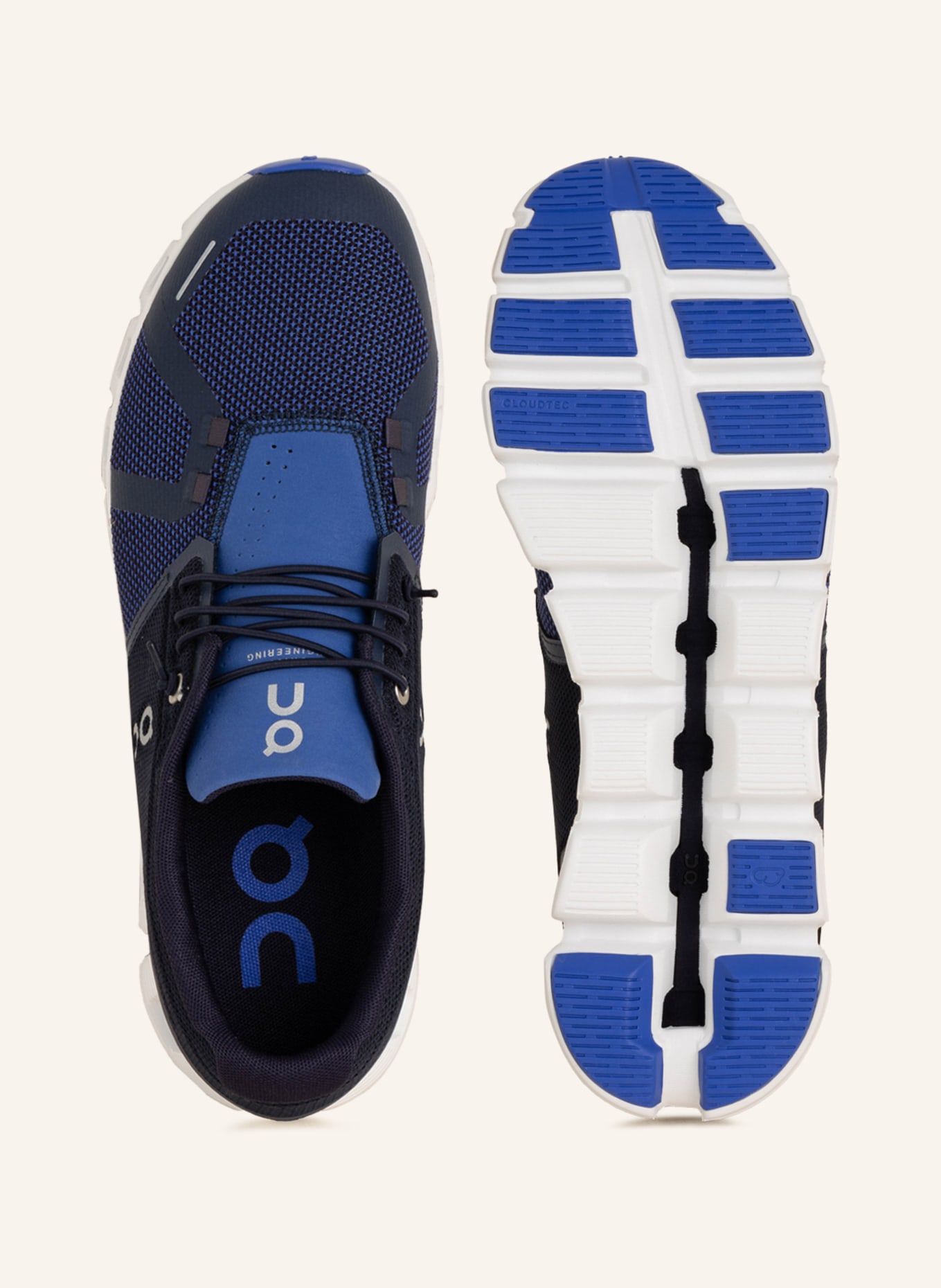On Sneakers CLOUD 5 COMBO, Color: BLUE/ DARK BLUE (Image 5)