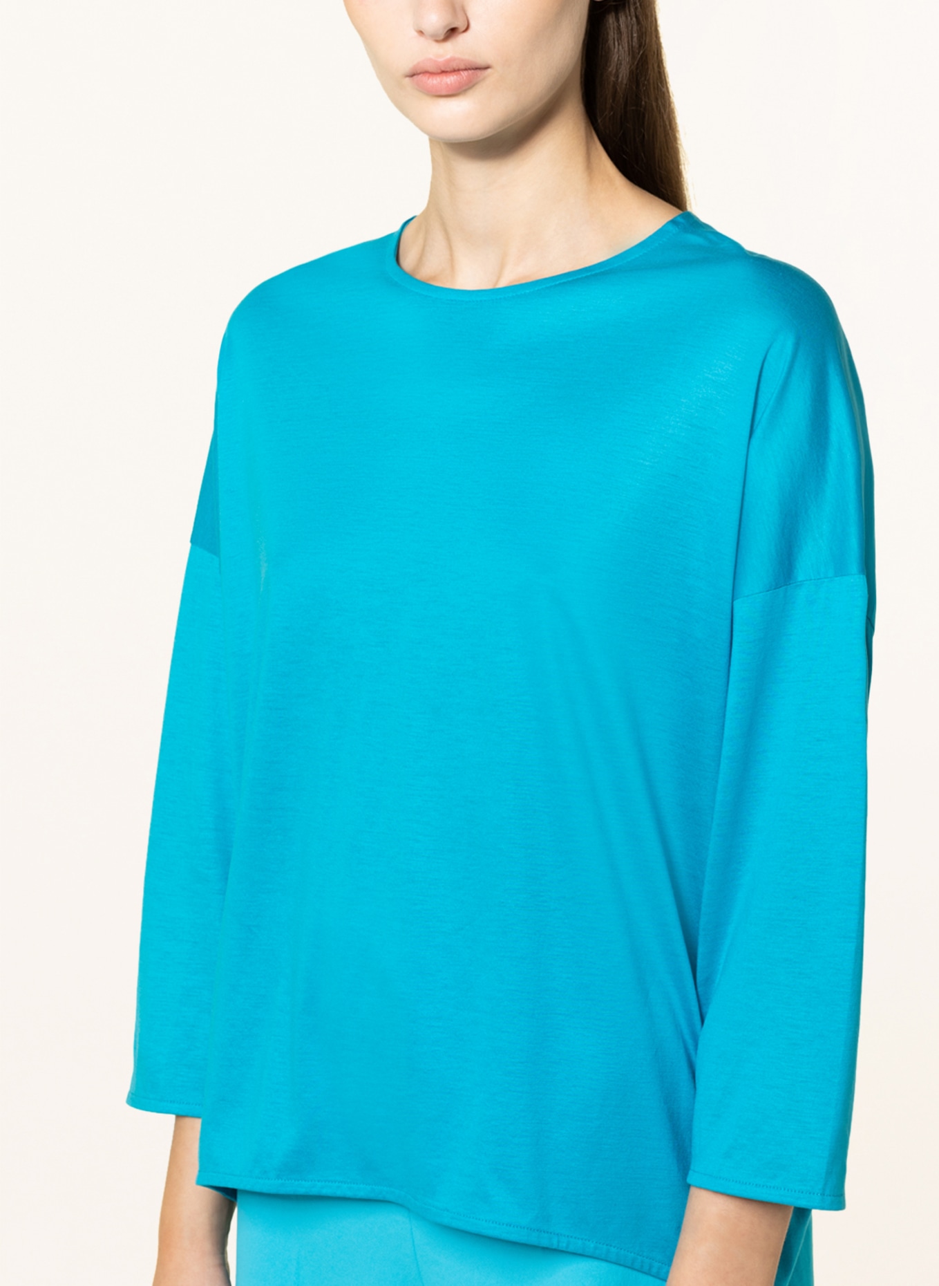 DRYKORN Shirt KIRLA mit 3/4-Arm, Farbe: BLAU (Bild 4)