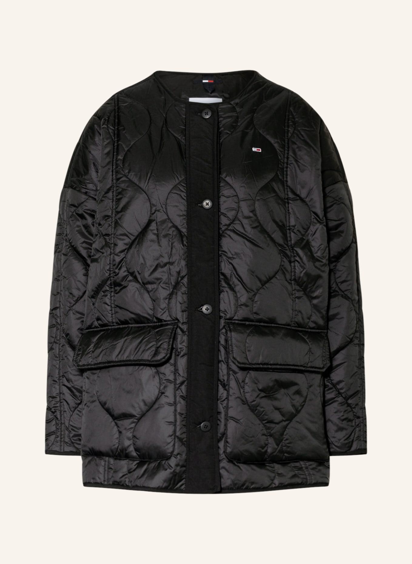 TOMMY JEANS Quilted jacket , Color: BLACK (Image 1)