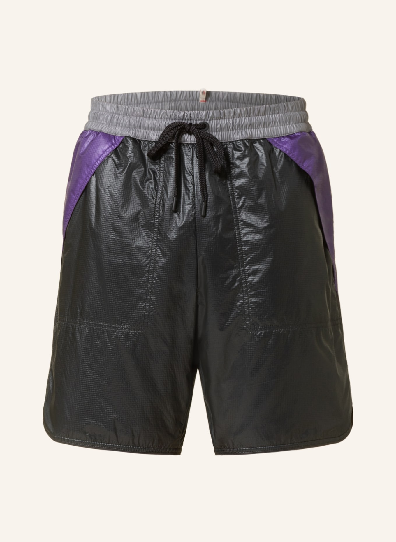 MONCLER GRENOBLE Trekking shorts, Color: BLACK/ PURPLE/ GRAY (Image 1)