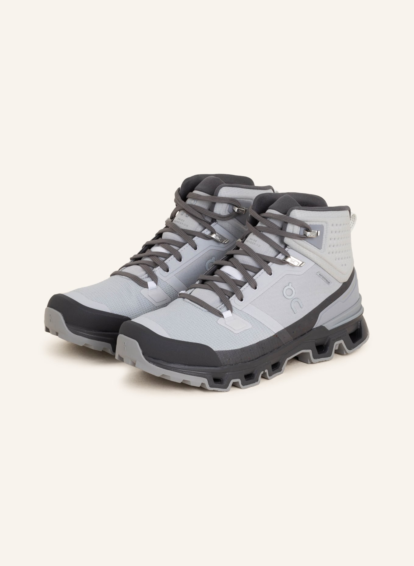 On Trekking shoes CLOUDROCK WATERPROOF, Color: GRAY (Image 1)