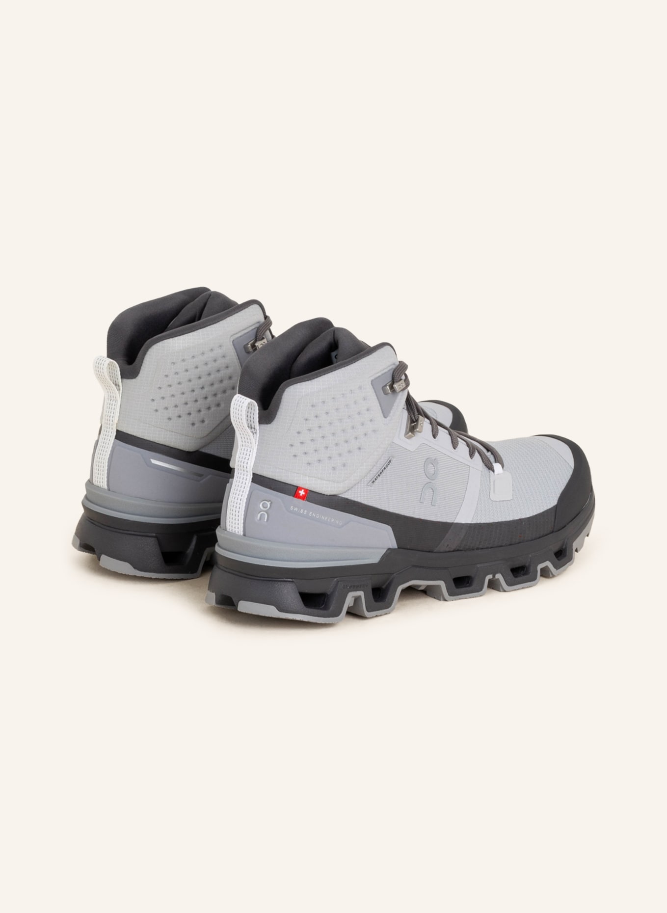 On Trekking shoes CLOUDROCK WATERPROOF, Color: GRAY (Image 2)