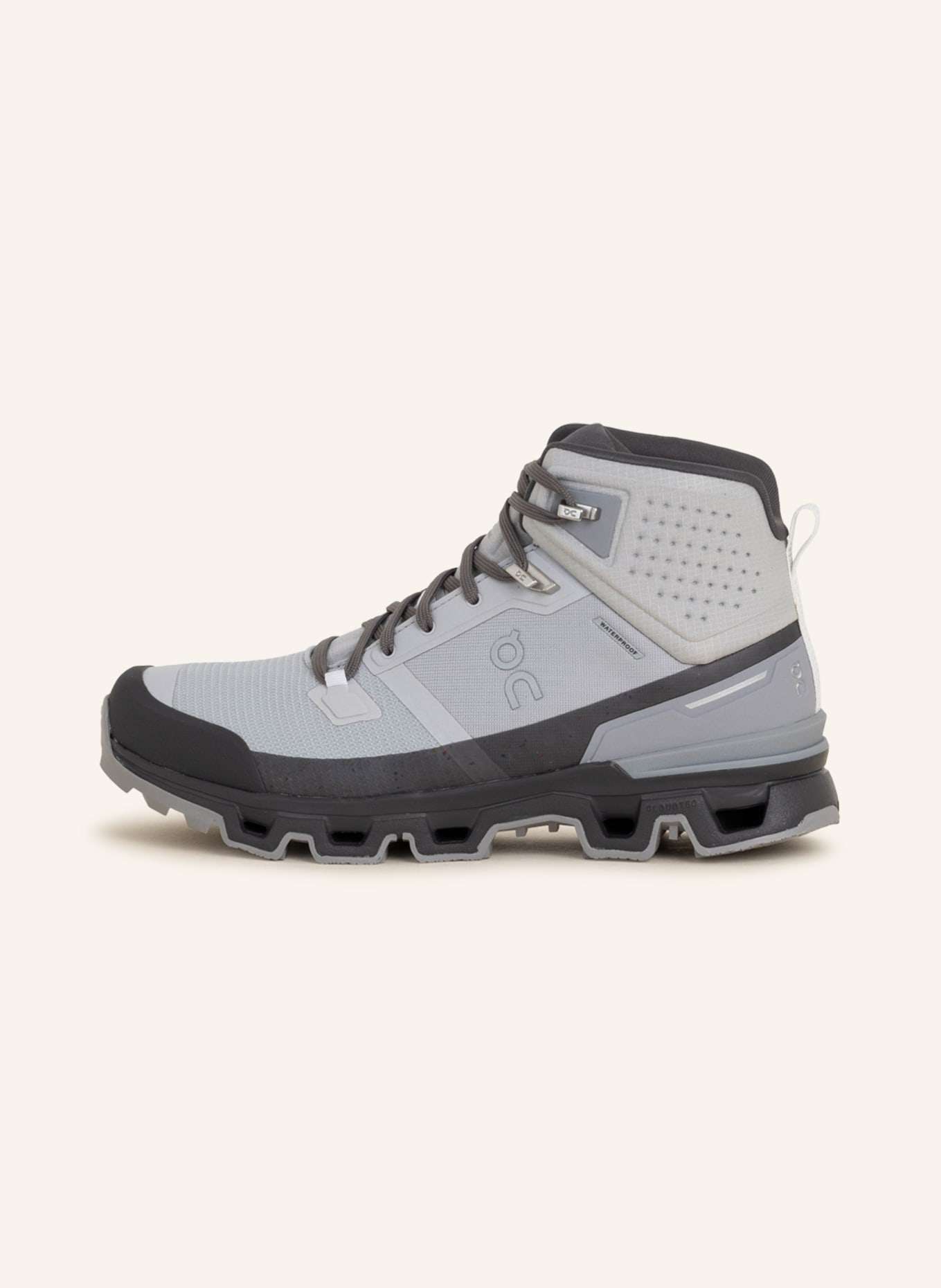 On Trekking shoes CLOUDROCK WATERPROOF, Color: GRAY (Image 4)