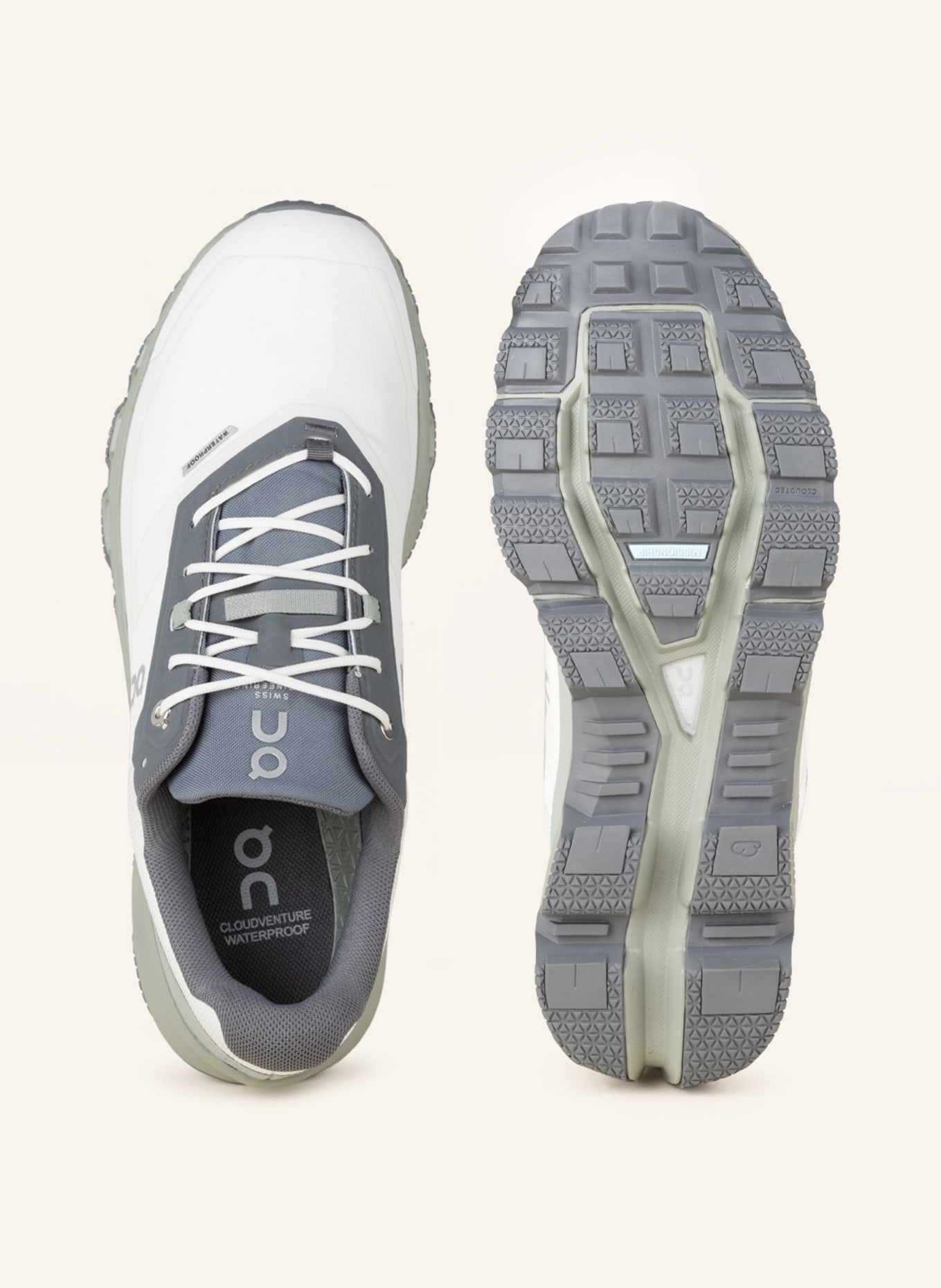 On Multifunctional shoes CLOUDVENTURE WATERPROOF, Color: WHITE/ GRAY/ DARK GRAY (Image 5)
