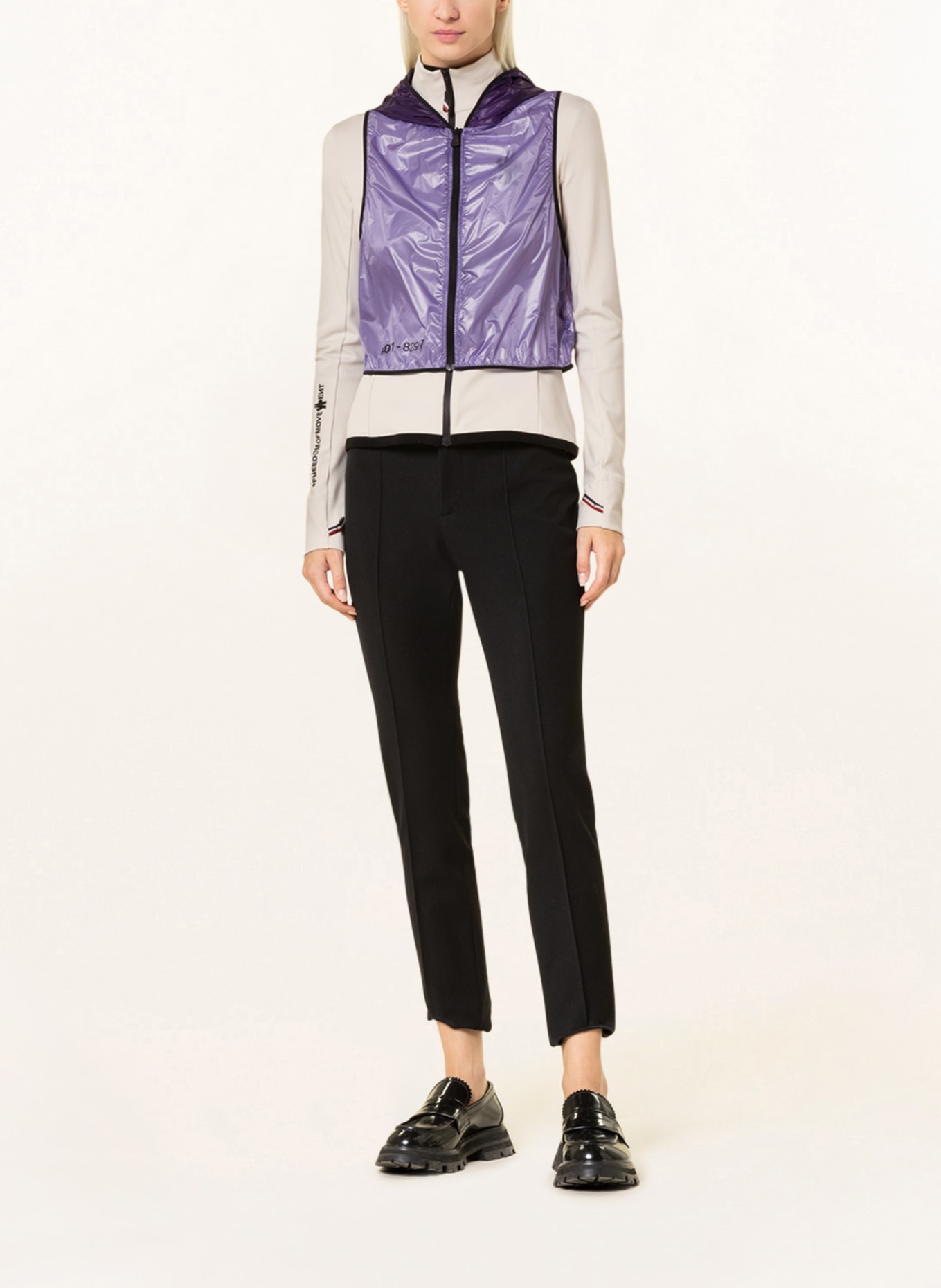 MONCLER GRENOBLE Jacket with detachable vest, Color: CREAM/ PURPLE (Image 2)