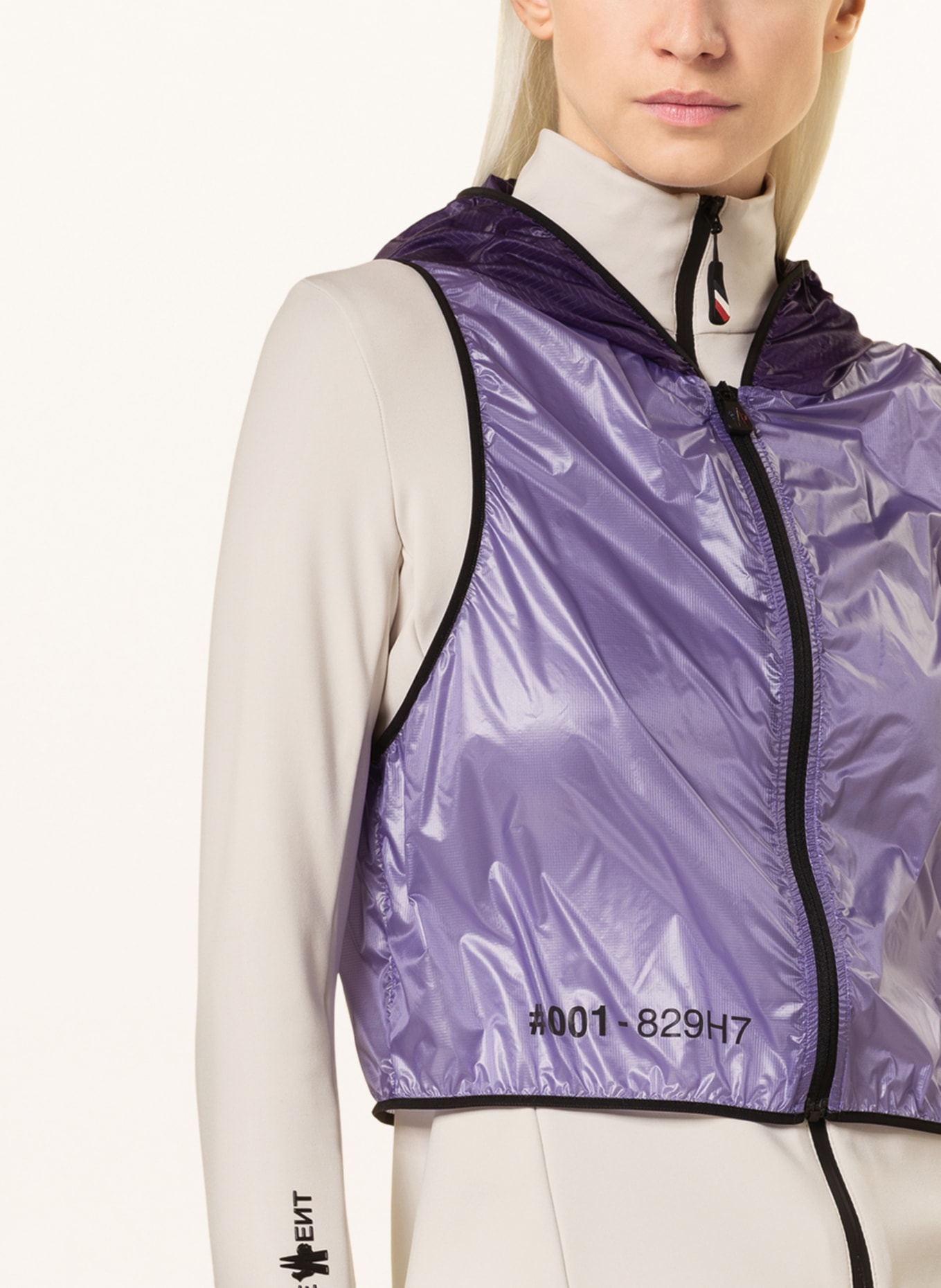MONCLER GRENOBLE Jacket with detachable vest, Color: CREAM/ PURPLE (Image 5)