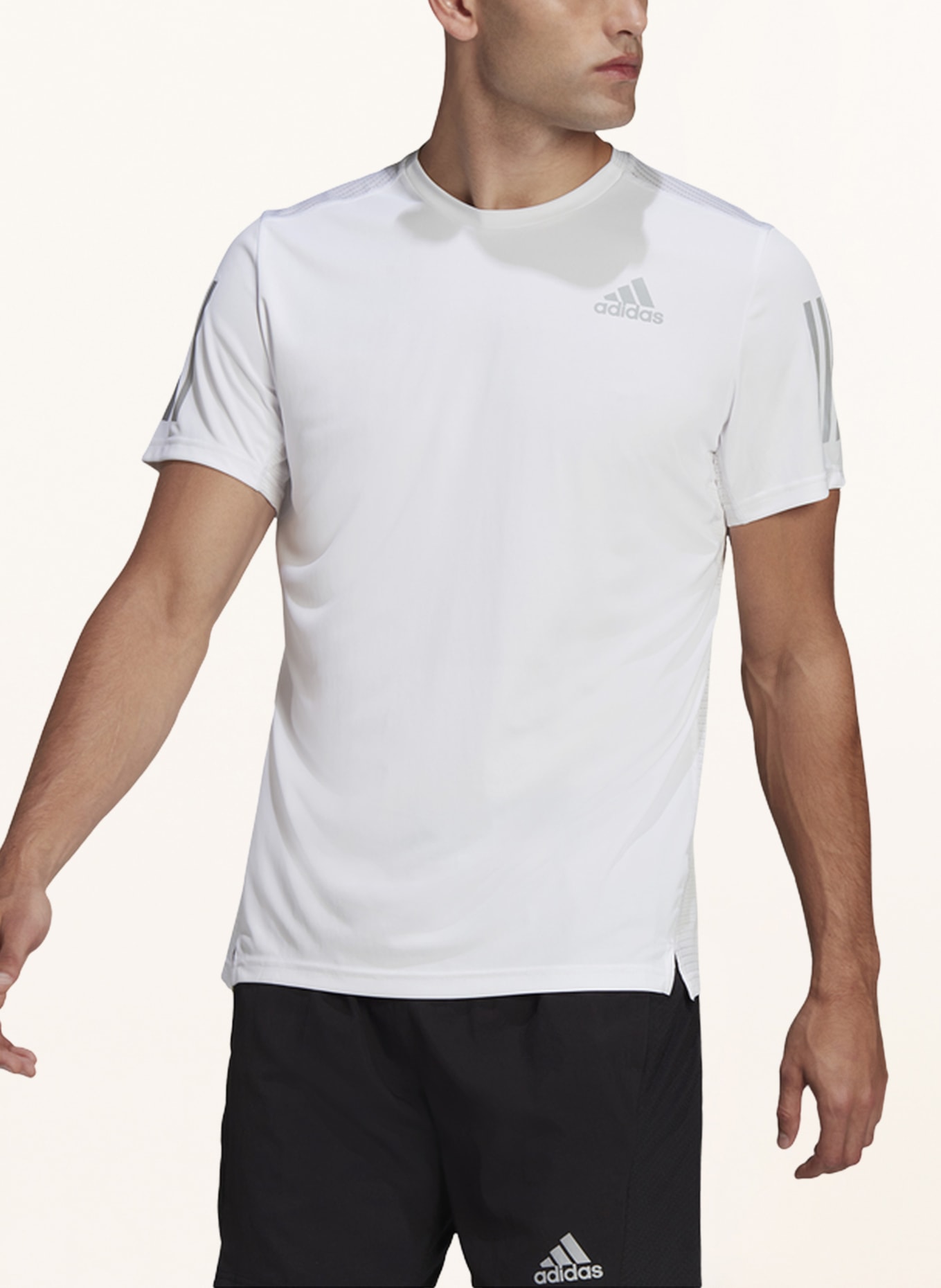 adidas Running shirt OWN THE RUN, Color: WHITE (Image 2)