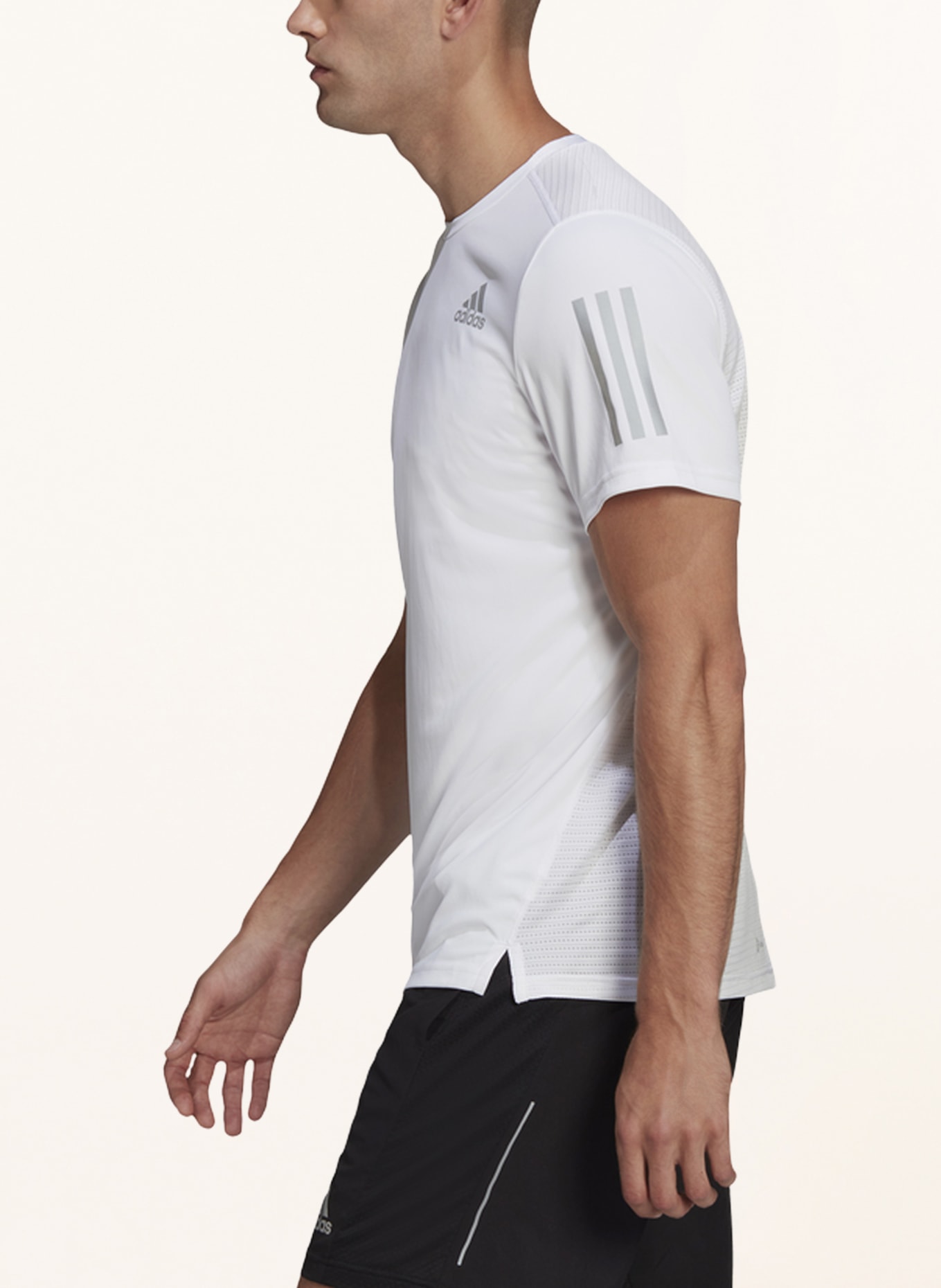 adidas Running shirt OWN THE RUN, Color: WHITE (Image 4)