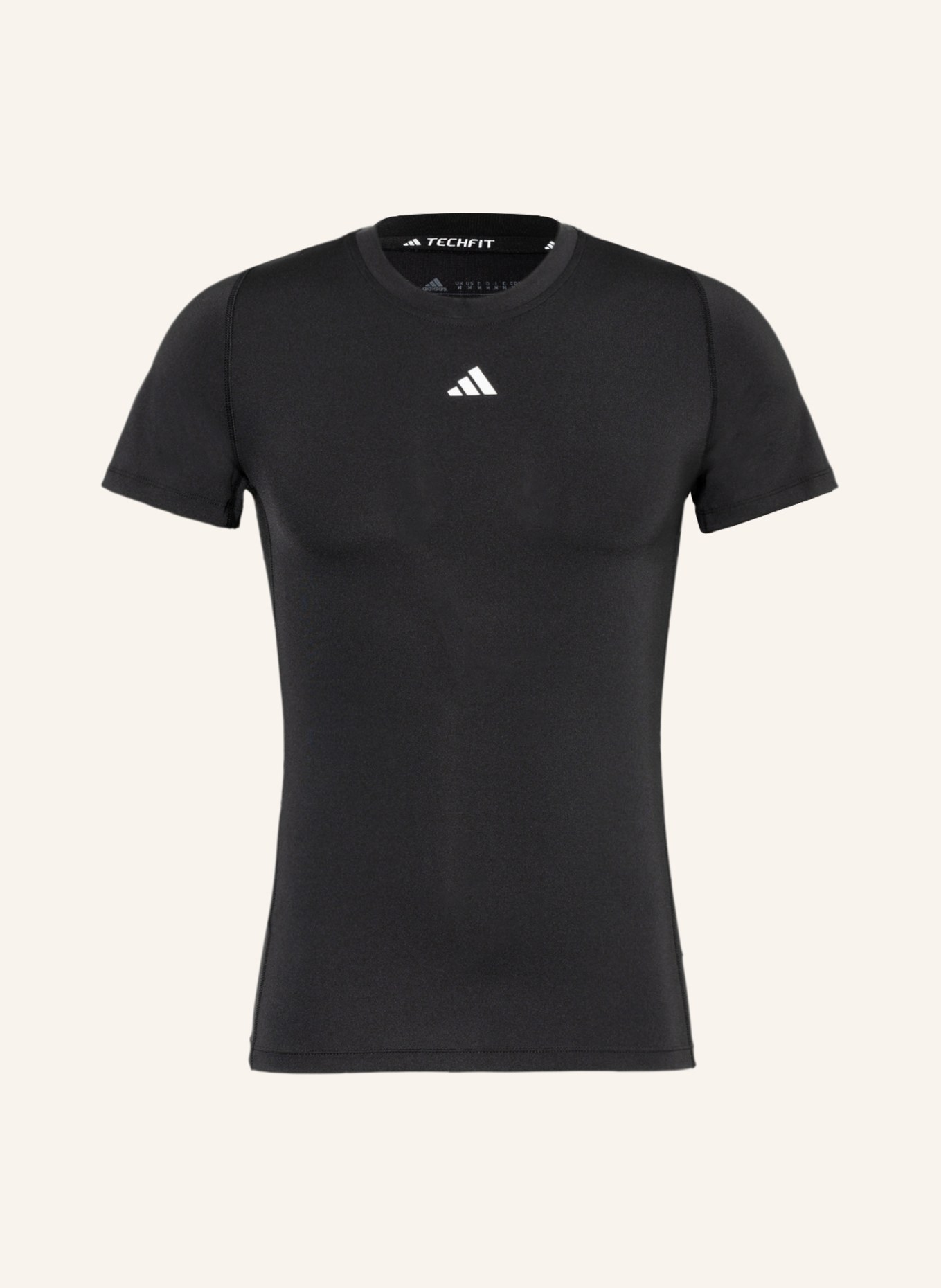 adidas T-Shirt TECH FIT TRAINING, Farbe: SCHWARZ (Bild 1)