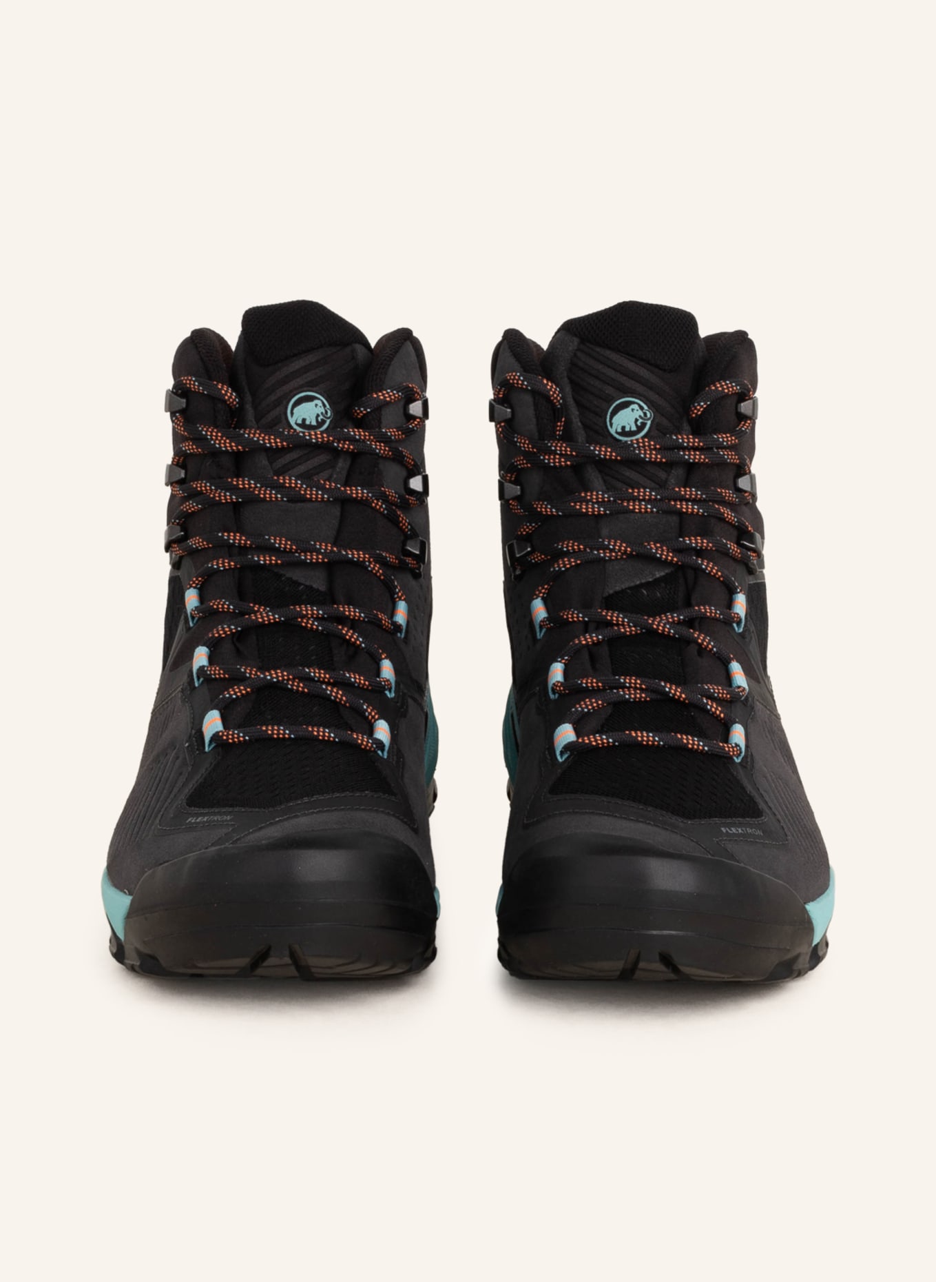MAMMUT Trekking-Schuhe SAPUEN HIGH GTX®, Farbe: SCHWARZ/ GRAU/ TÜRKIS (Bild 3)