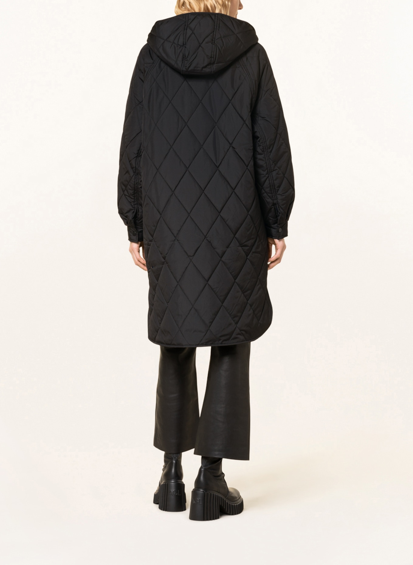 ICHI Quilted coat IHHANSA , Color: BLACK (Image 3)