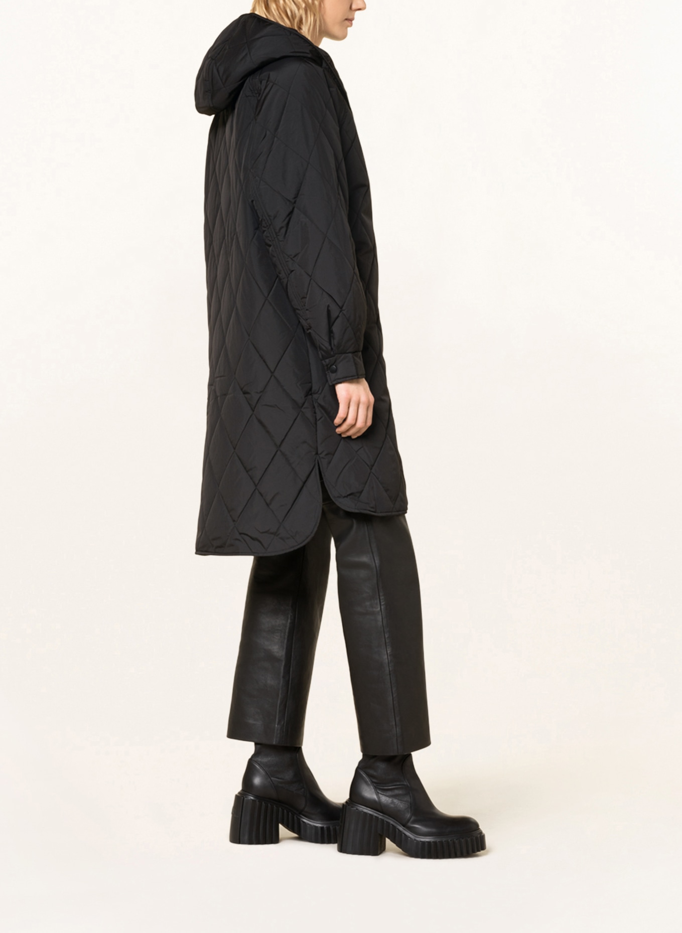 ICHI Quilted coat IHHANSA , Color: BLACK (Image 4)