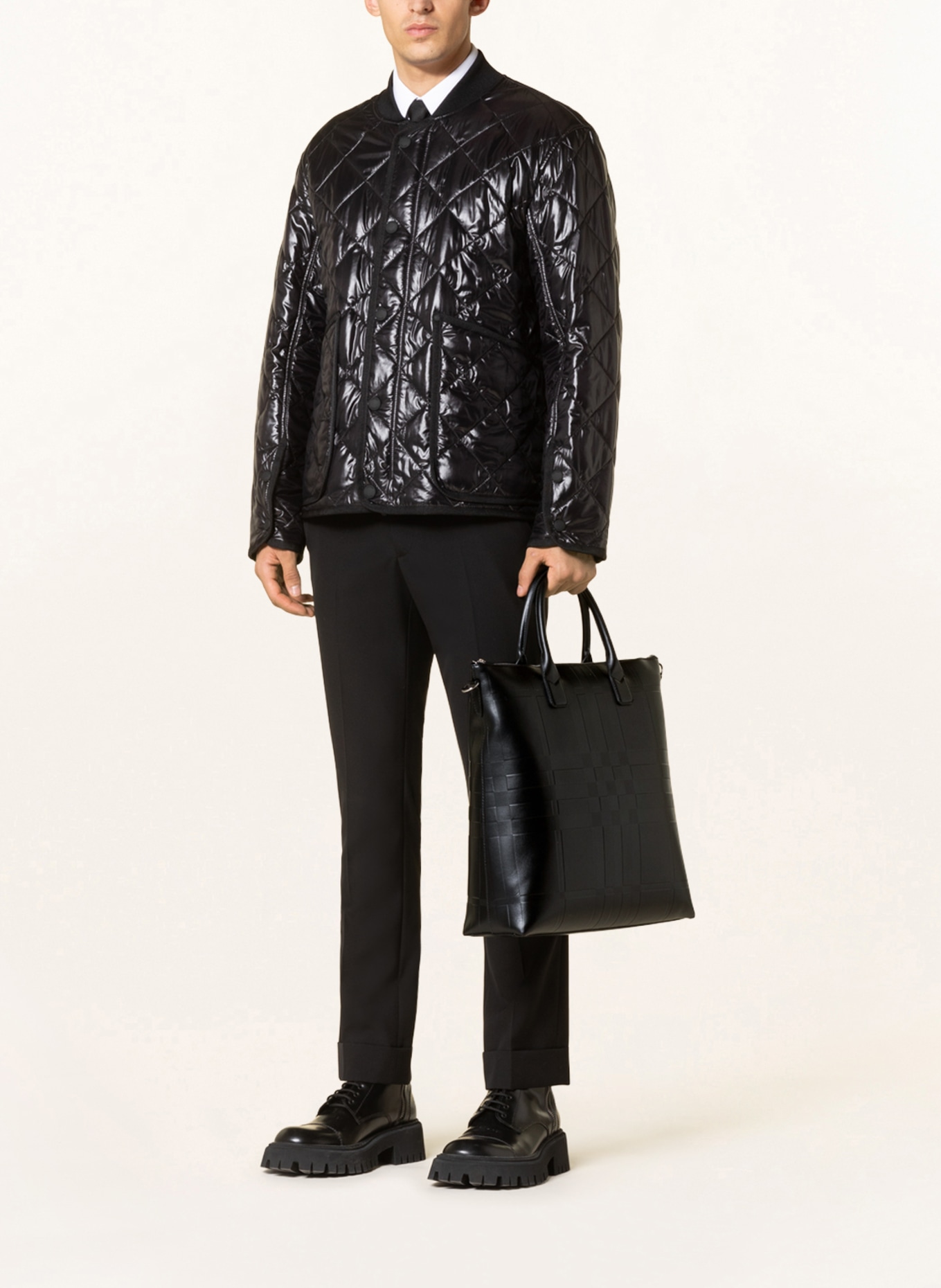 BURBERRY Shopper STIRLING: SCHWARZ