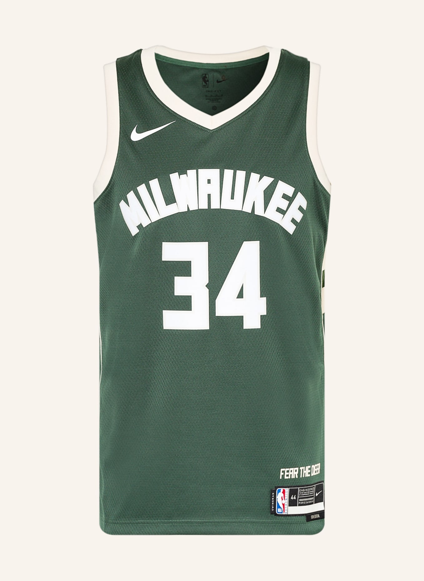 Nike Basketbalový dres SWINGMAN, Barva: TMAVĚ ZELENÁ/ KRÉMOVÁ (Obrázek 1)