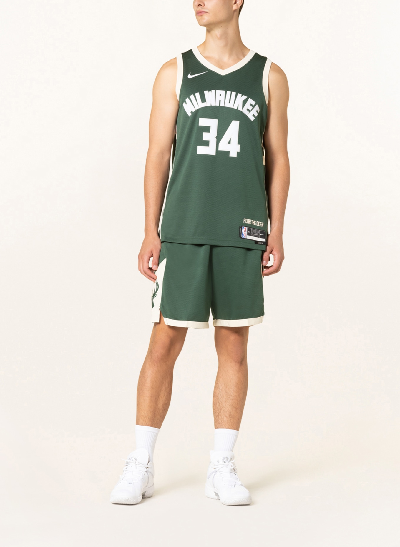 Nike Basketbalový dres SWINGMAN, Barva: TMAVĚ ZELENÁ/ KRÉMOVÁ (Obrázek 2)