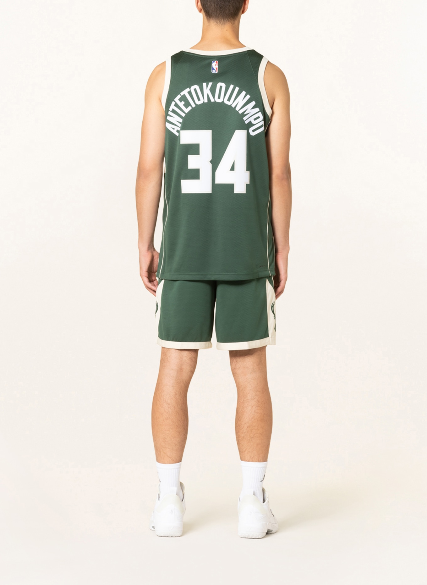 Nike Basketbalový dres SWINGMAN, Barva: TMAVĚ ZELENÁ/ KRÉMOVÁ (Obrázek 3)