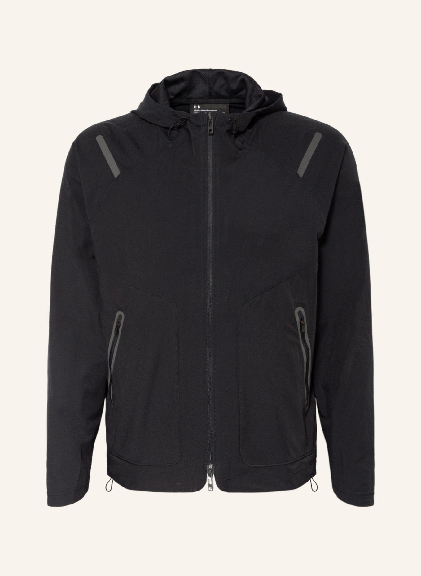 UNDER ARMOUR Training jacket UA UNSTOPPABLE, Color: BLACK (Image 1)
