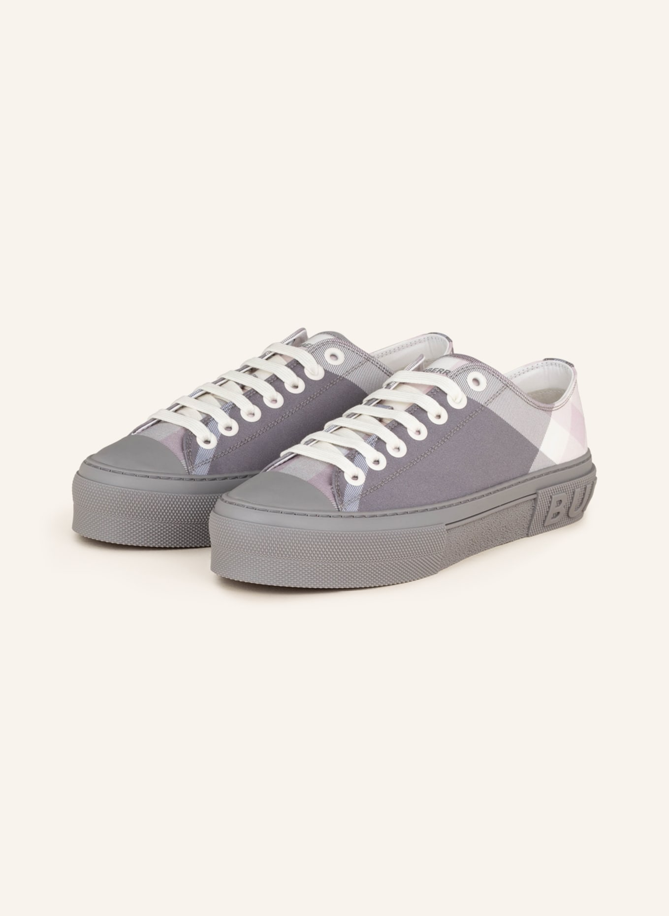 BURBERRY Sneakers JACK , Color: GRAY/ LIGHT GRAY/ LIGHT PINK (Image 1)