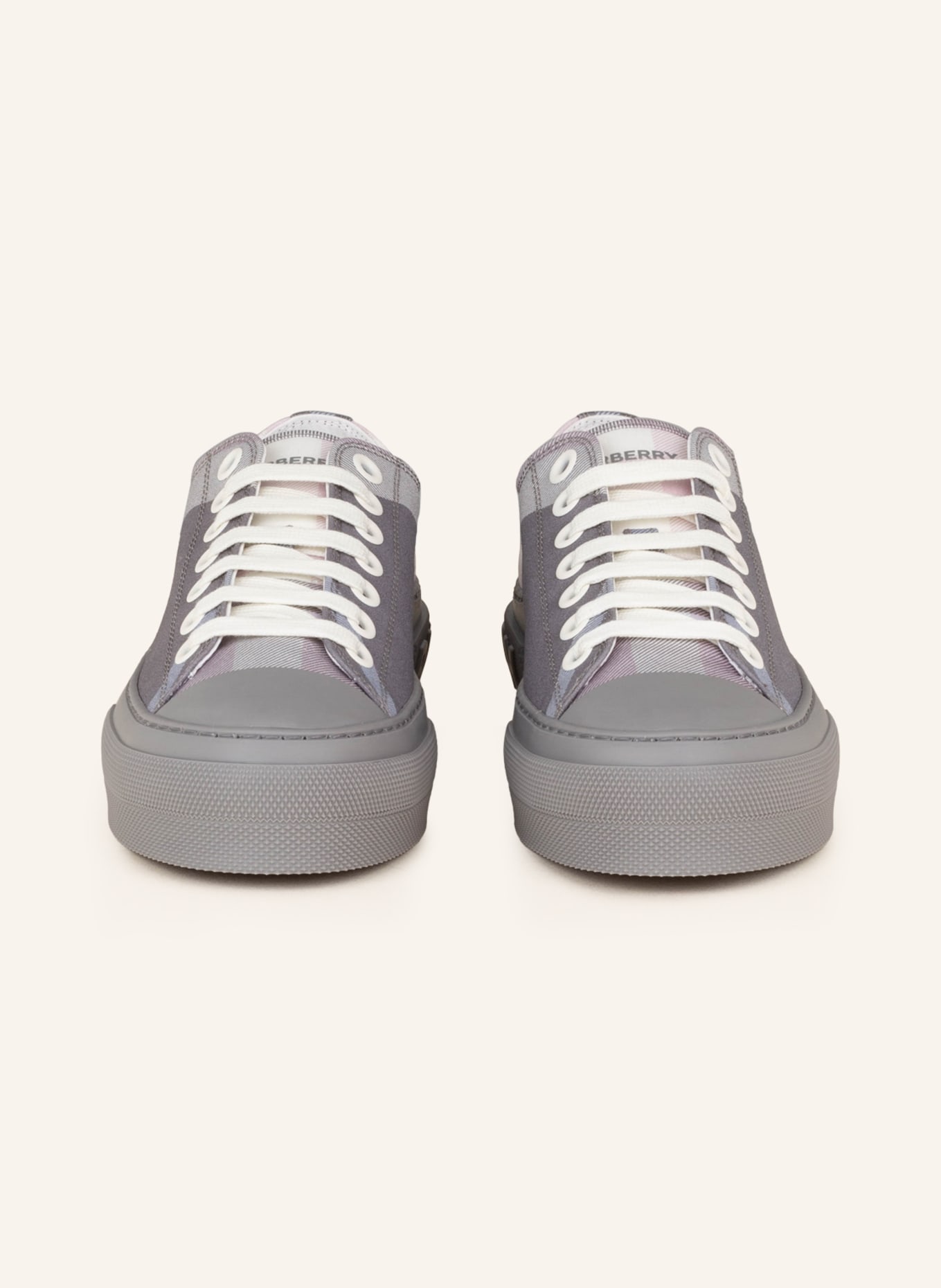 BURBERRY Sneakers JACK , Color: GRAY/ LIGHT GRAY/ LIGHT PINK (Image 3)