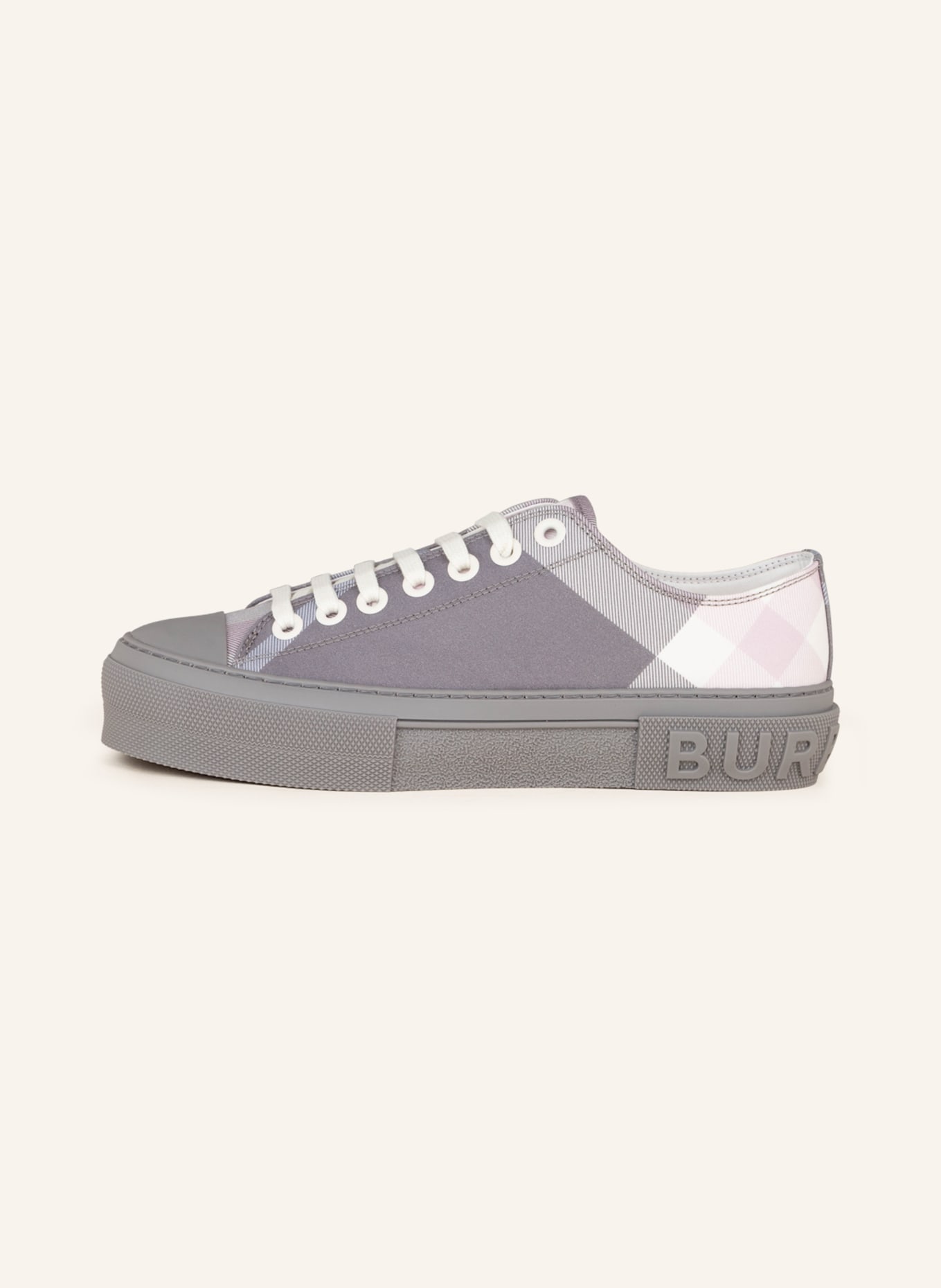 BURBERRY Sneakers JACK , Color: GRAY/ LIGHT GRAY/ LIGHT PINK (Image 4)