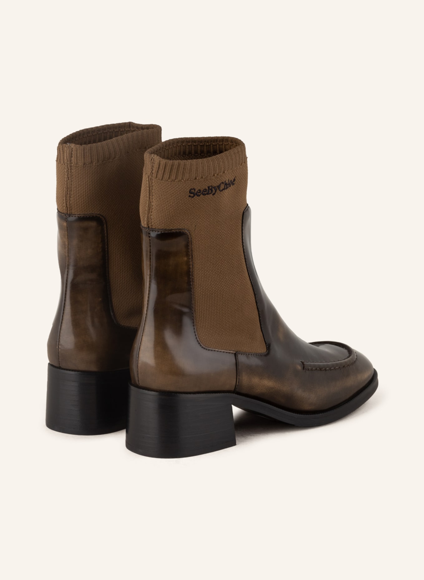 SEE BY CHLOÉ Chelsea-Boots WENDY, Farbe: 110/415 Olive (Bild 2)