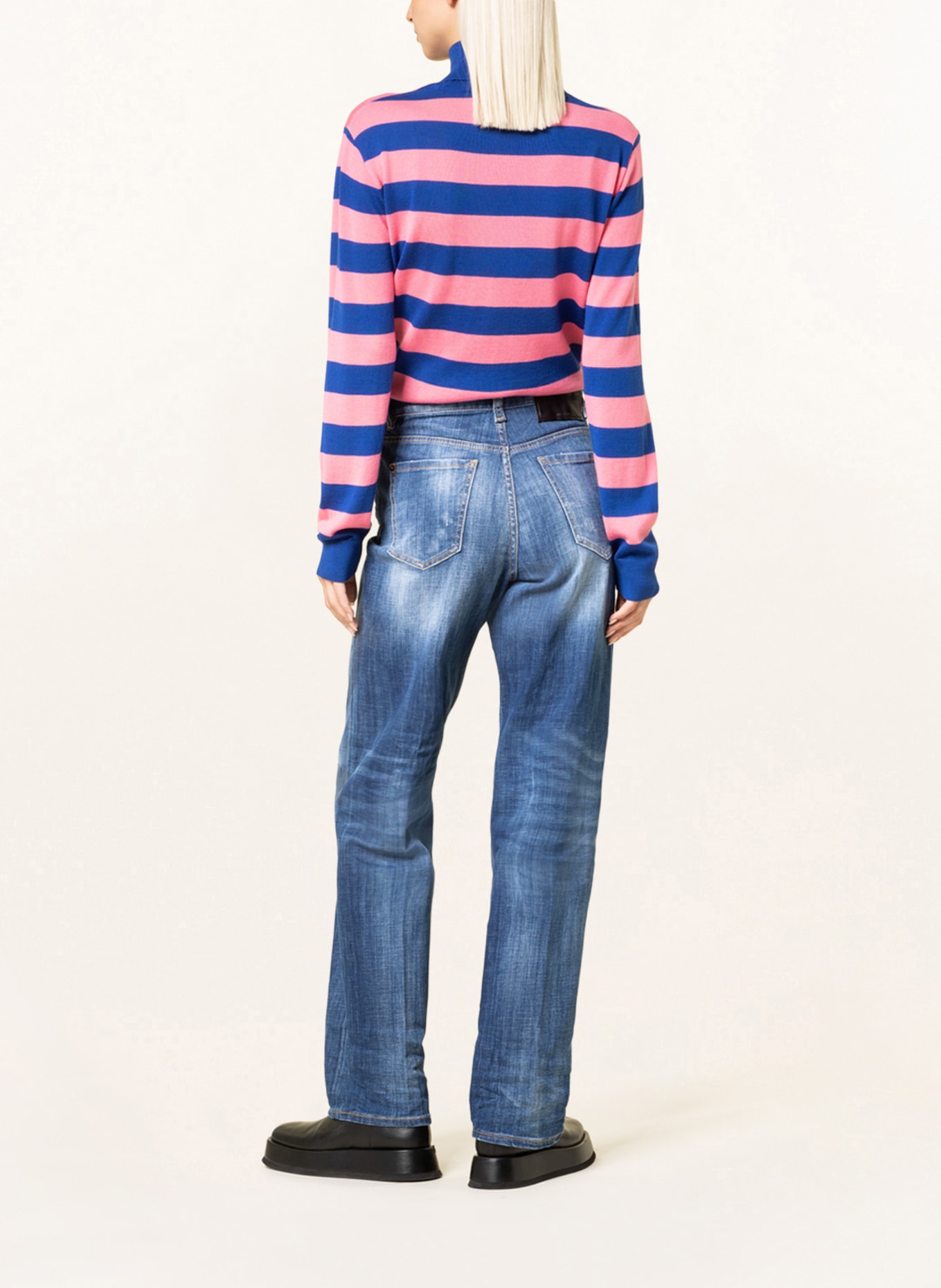 DSQUARED2 Straight Jeans SAN DIEGO , Farbe: 470 BLUE NAVY (Bild 3)