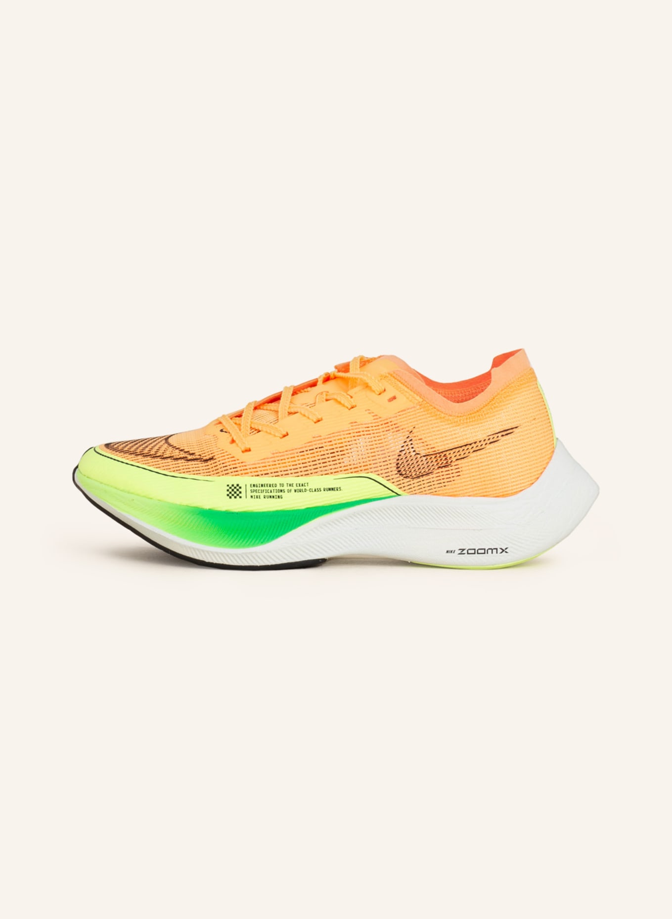 Nike Laufschuhe ZOOMX VAPORFLY NEXT% 2, Farbe: NEONORANGE/ NEONGELB (Bild 4)