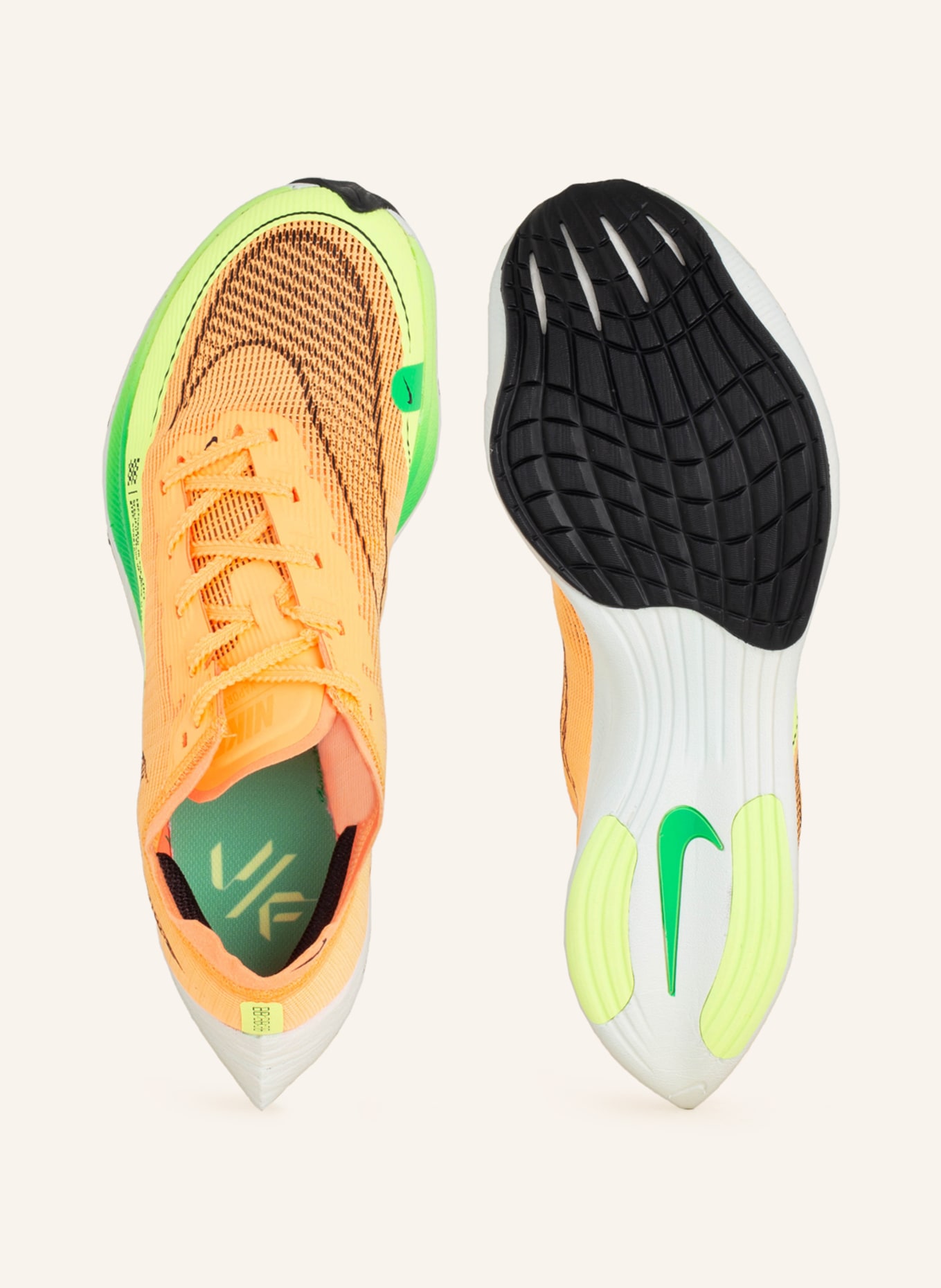 Nike Laufschuhe ZOOMX VAPORFLY NEXT% 2, Farbe: NEONORANGE/ NEONGELB (Bild 5)