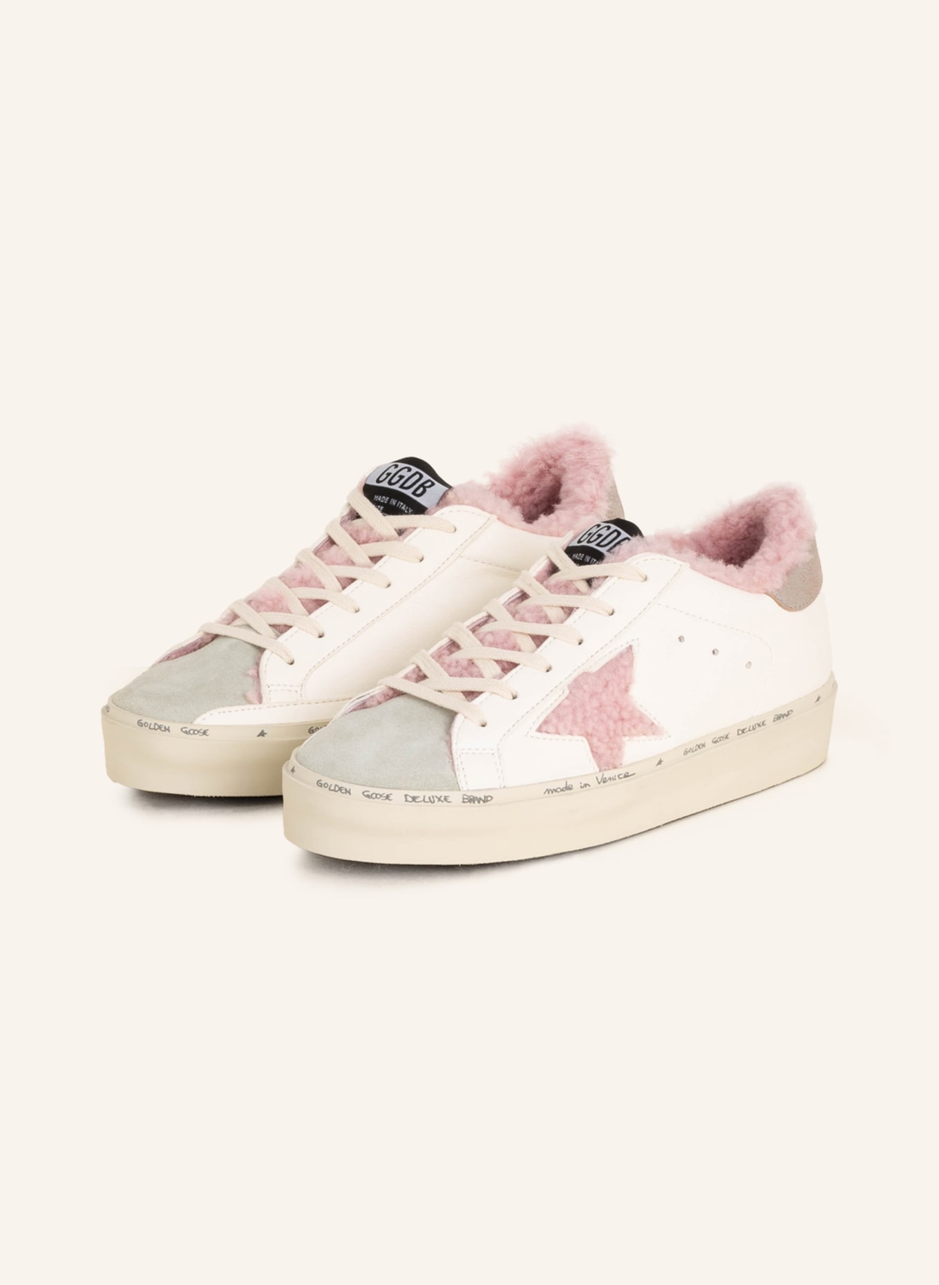GOLDEN GOOSE Sneakers, Color: WHITE/ PINK (Image 1)