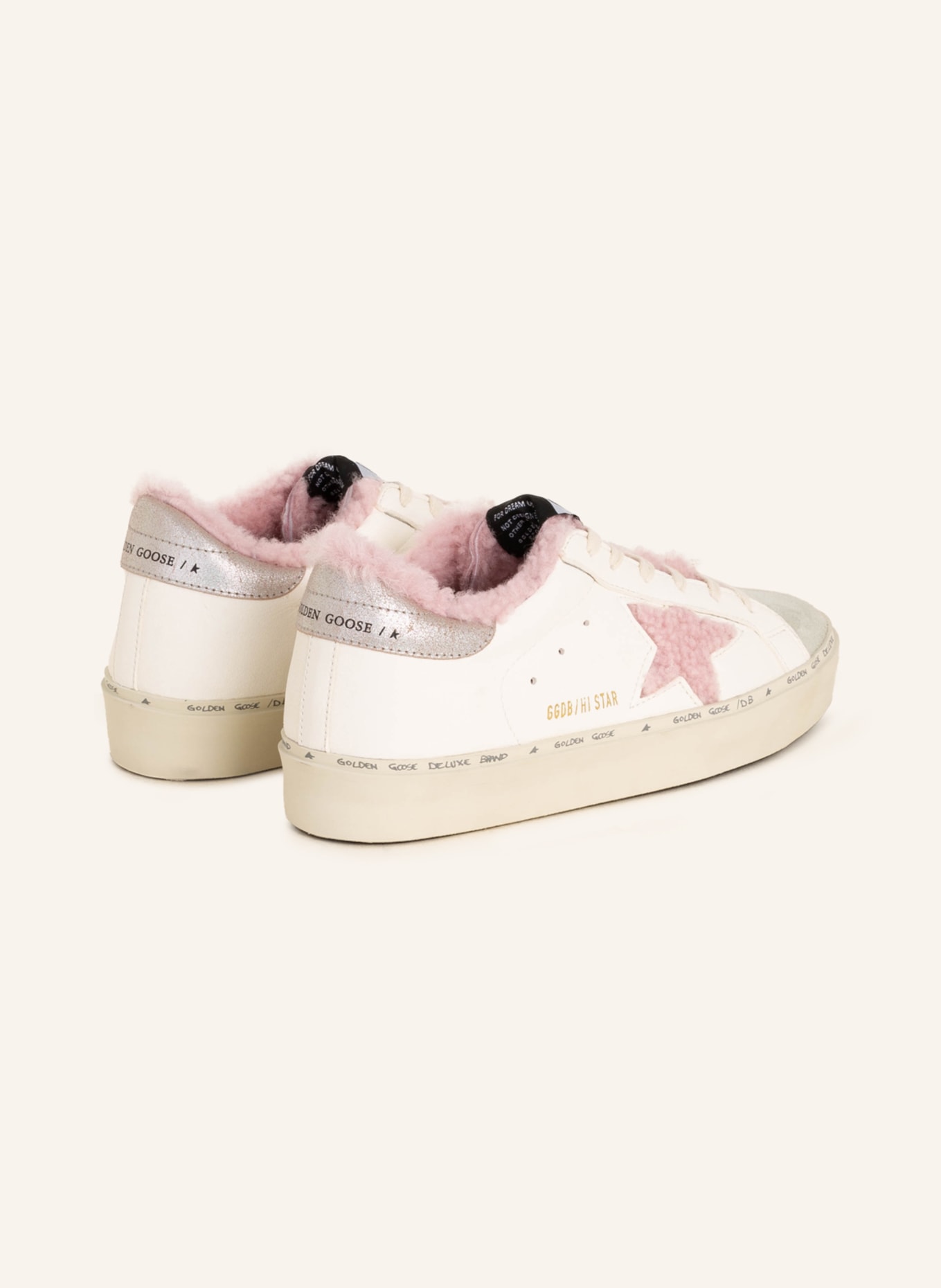 GOLDEN GOOSE Sneakers, Color: WHITE/ PINK (Image 2)