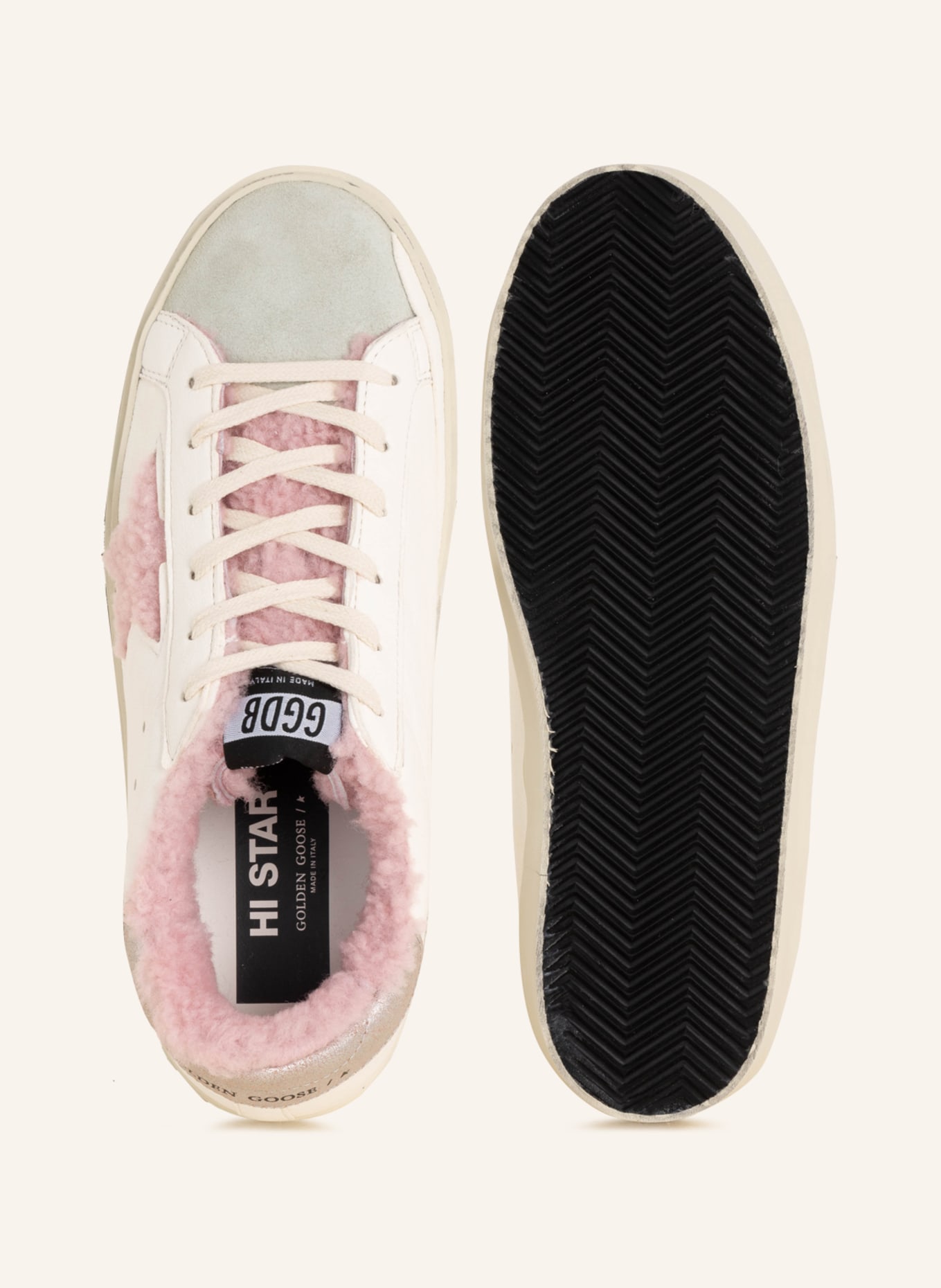 GOLDEN GOOSE Sneakers, Color: WHITE/ PINK (Image 6)