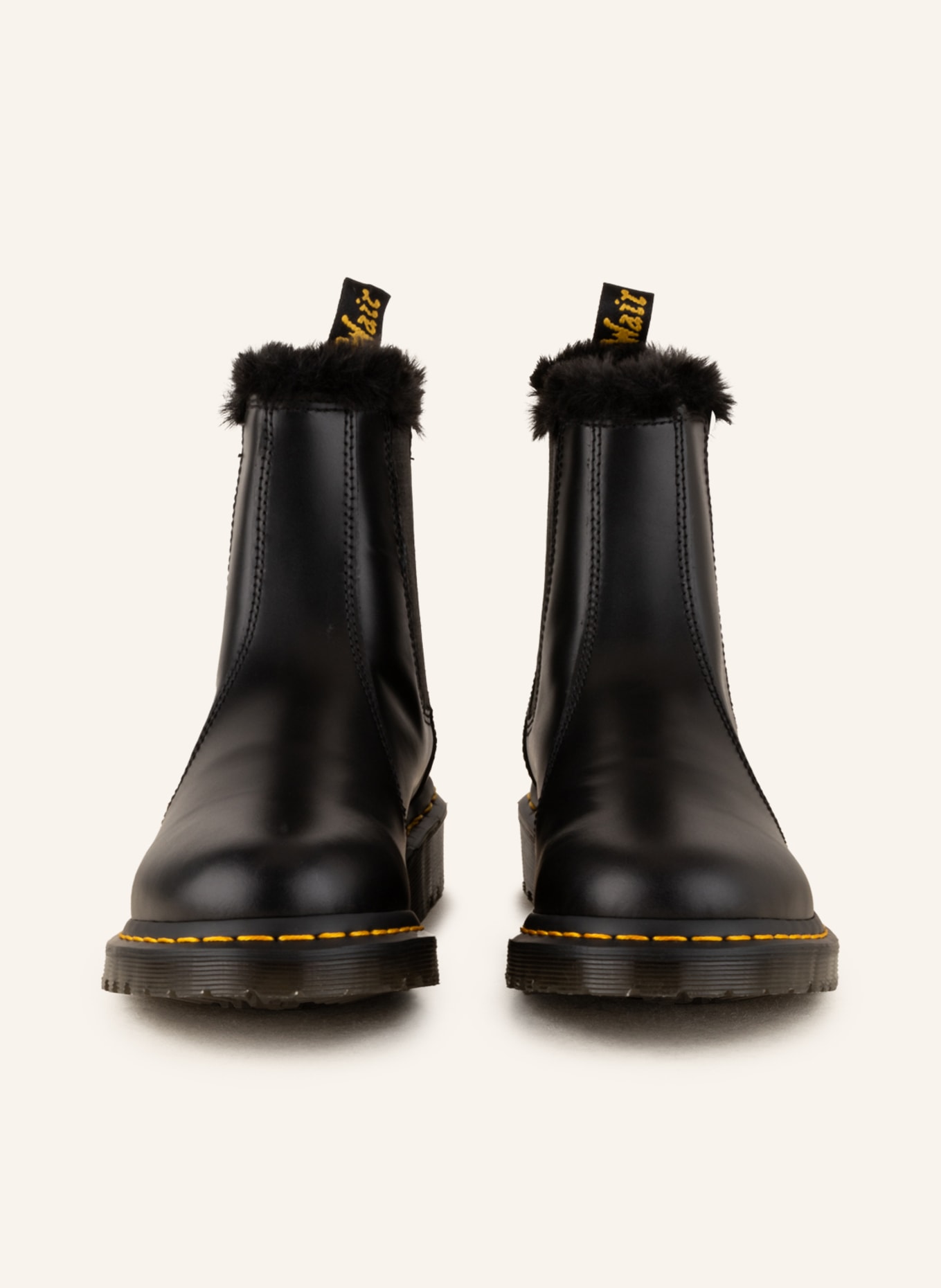 Dr. Martens  boots 2976 LEONORE with faux fur, Color: BLACK (Image 3)