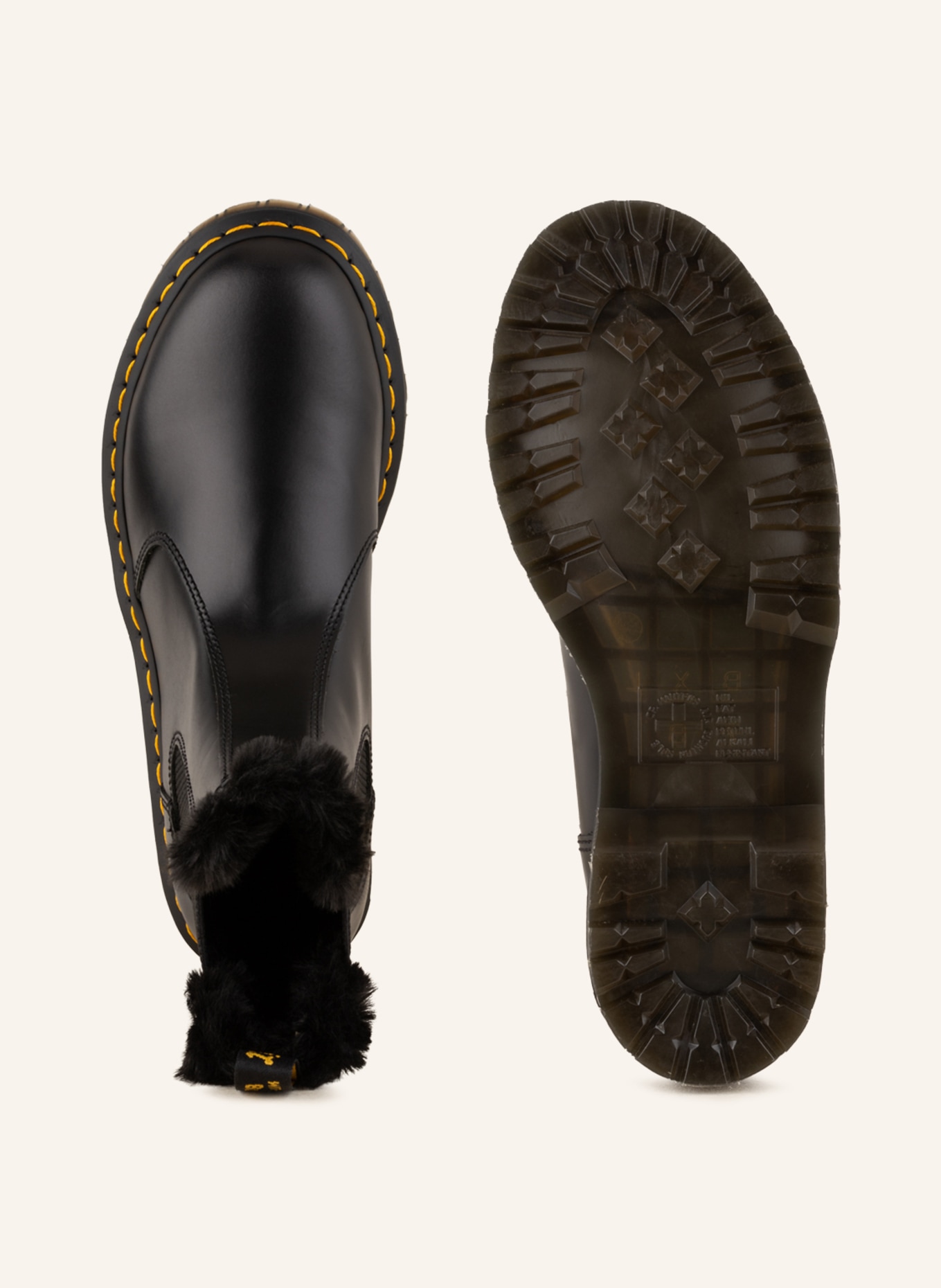 Dr. Martens  boots 2976 LEONORE with faux fur, Color: BLACK (Image 5)