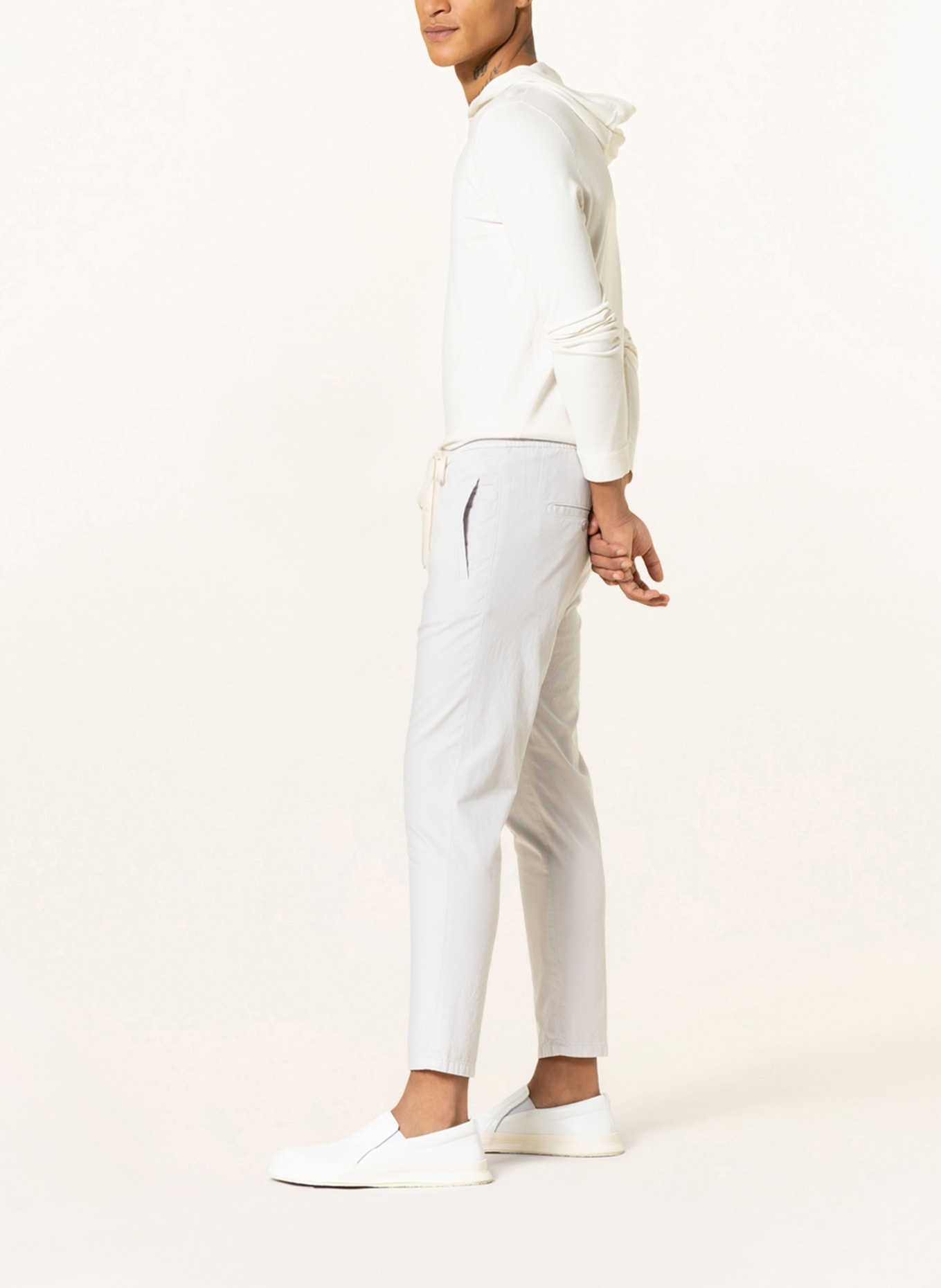 DRYKORN Spodnie JEGER w stylu dresowym extra slim fit, Kolor: SZARONIEBIESKI (Obrazek 4)