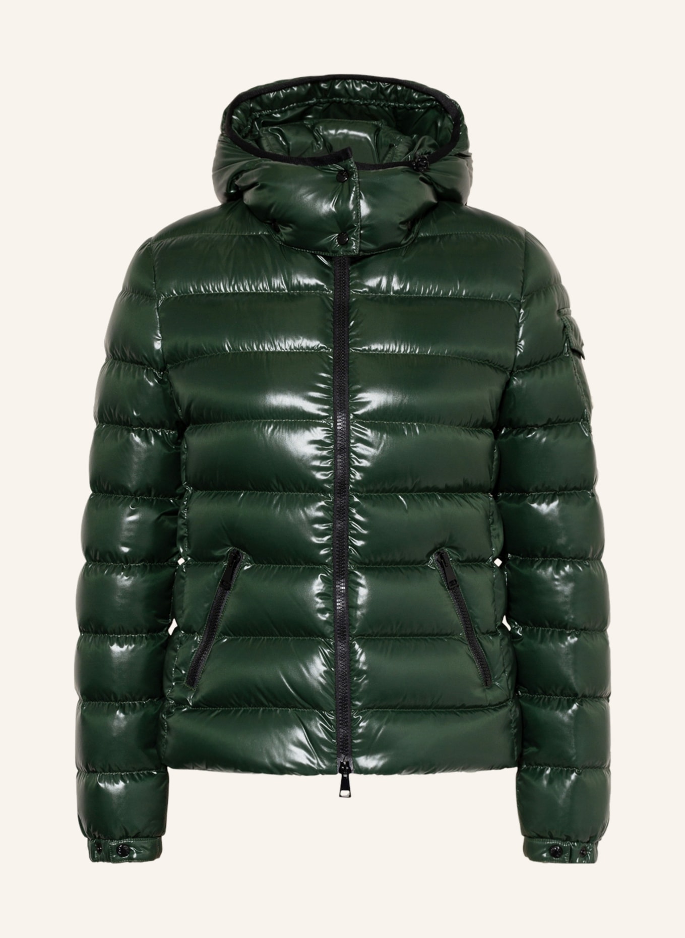 MONCLER Down jacket BADY with removable hood, Color: DARK GREEN (Image 1)