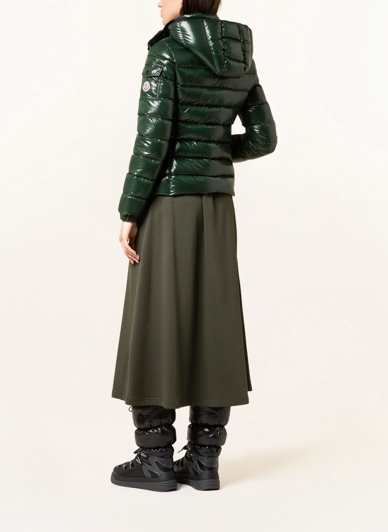 MONCLER Down jacket BADY with removable hood, Color: DARK GREEN (Image 3)